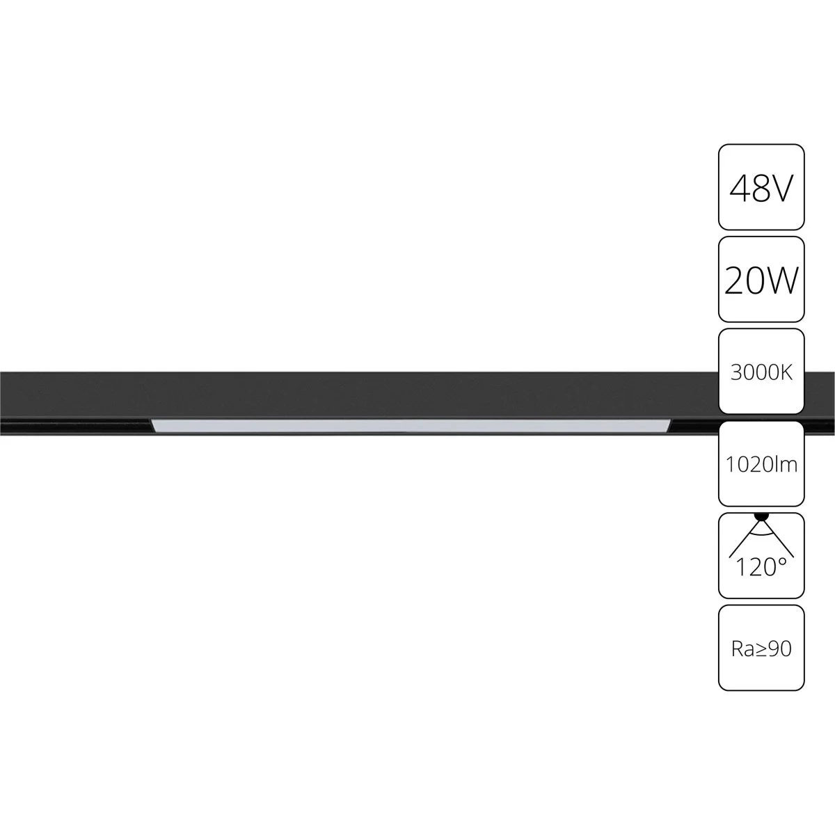 картинка Магнитный трековый светильник Arte Lamp LINEA A4673PL-1BK