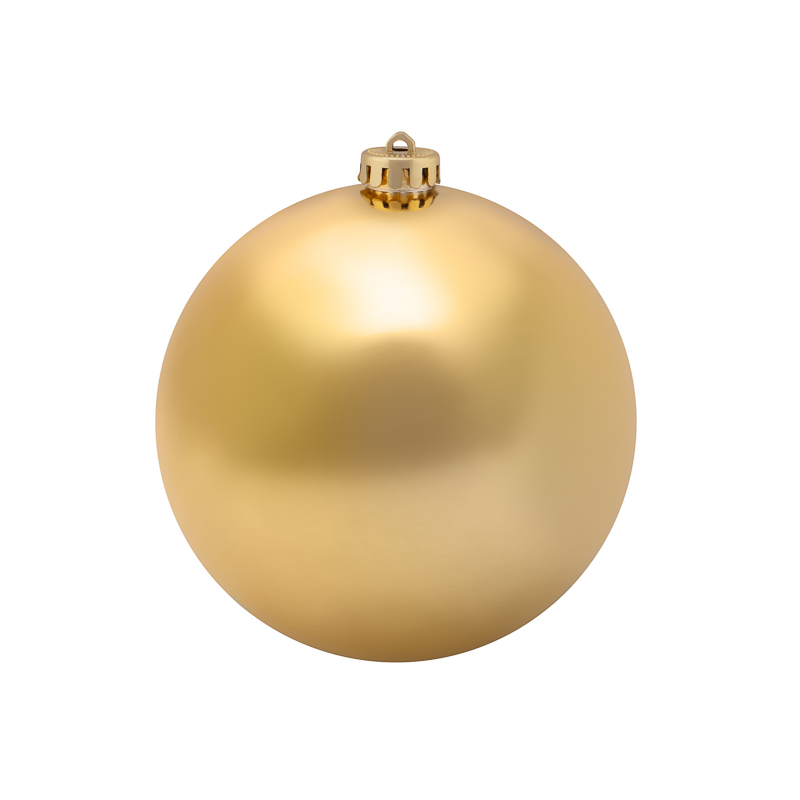 картинка Елочная фигура Шар 20 см, цвет золотой матовый