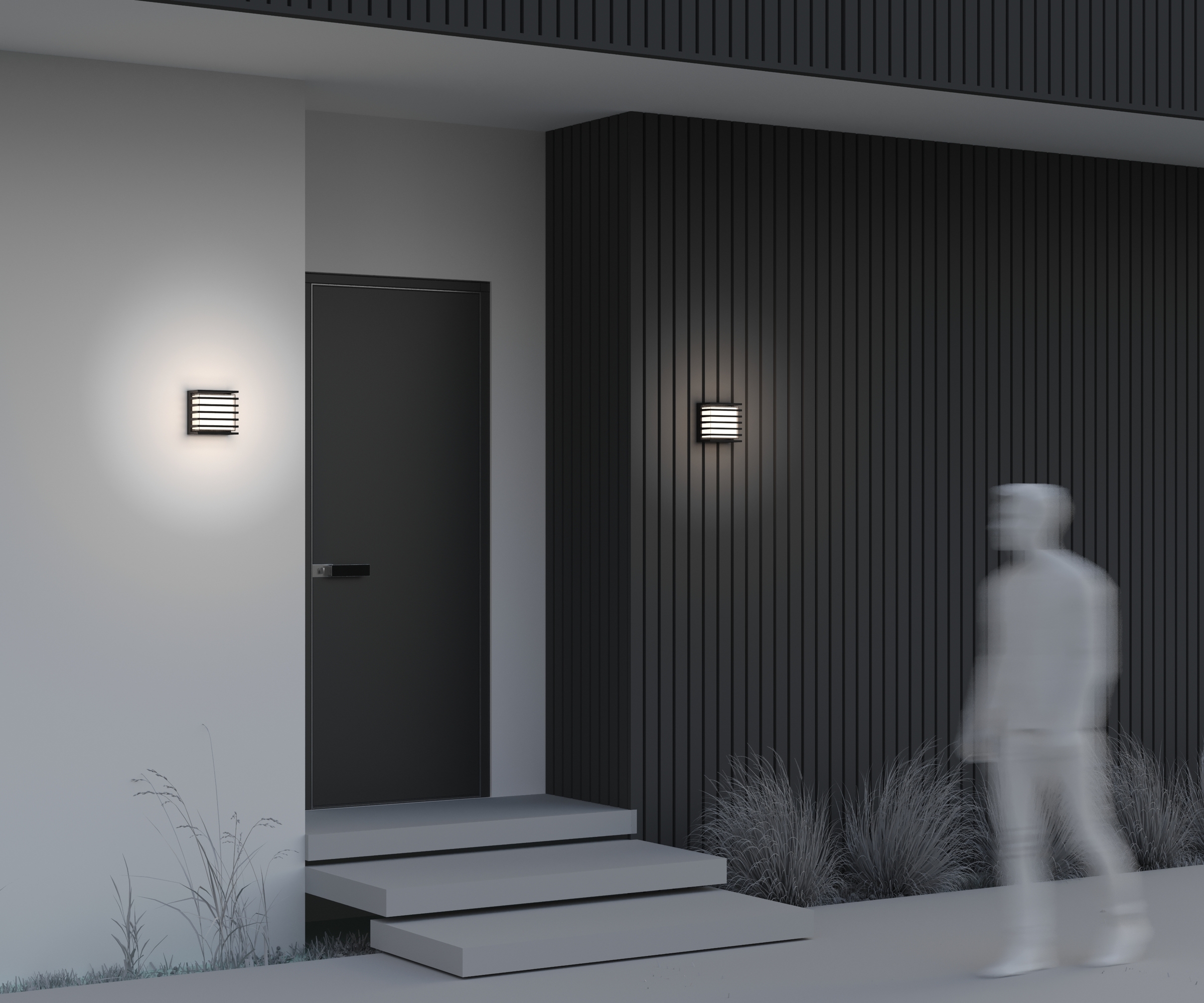 картинка Настенный светильник (бра) Outdoor O020WL-L10B4K