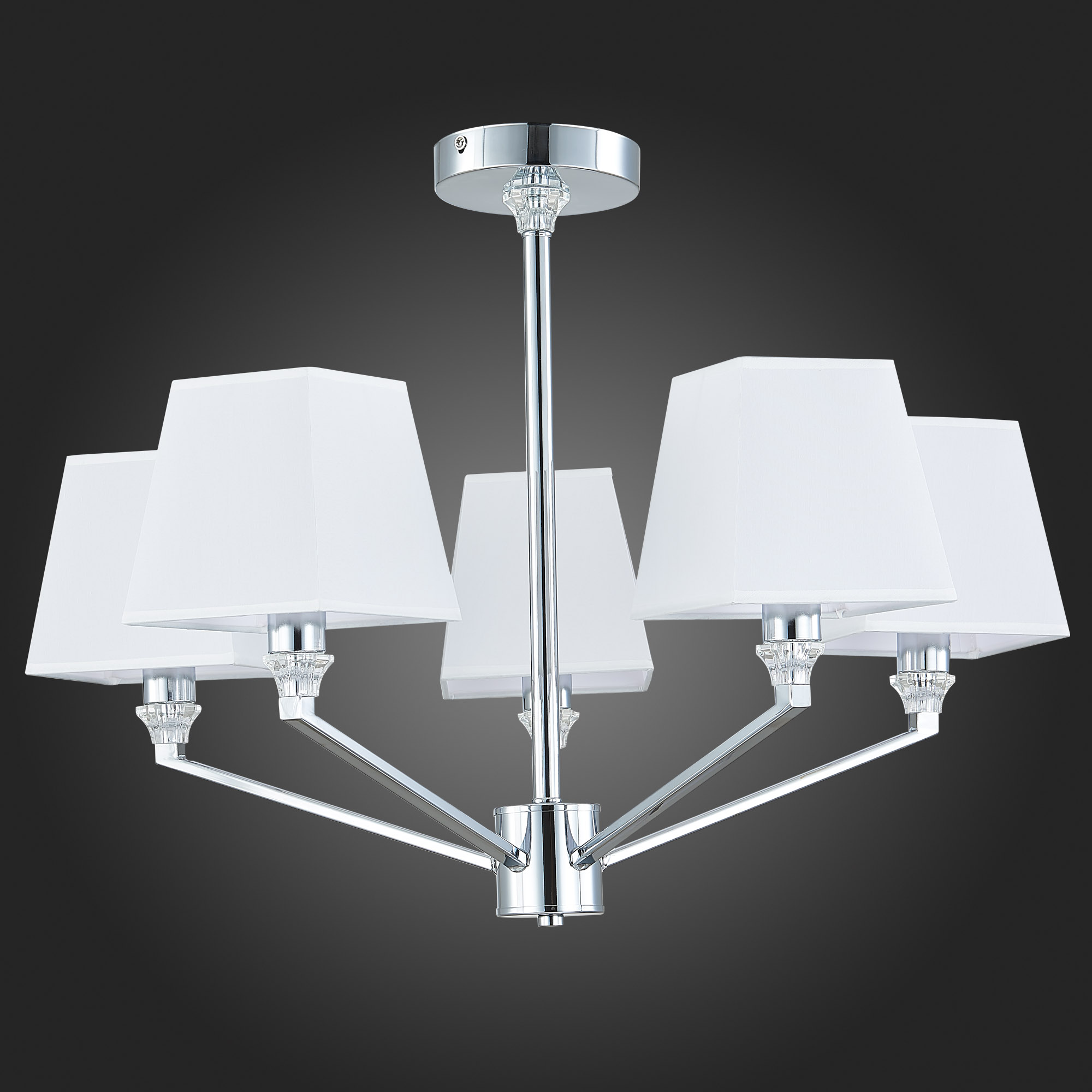 картинка SLE107602-05 Светильник потолочный Хром/Белый E14 5*40W