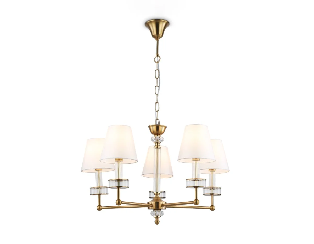 картинка Подвесная люстра с абажурами и хрусталем LH71021