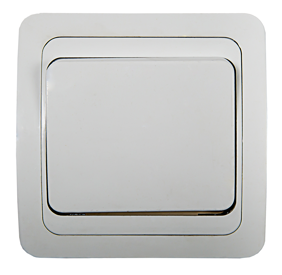 картинка Выключатель одноклавишный CLASSICO белый 2021 IN HOME