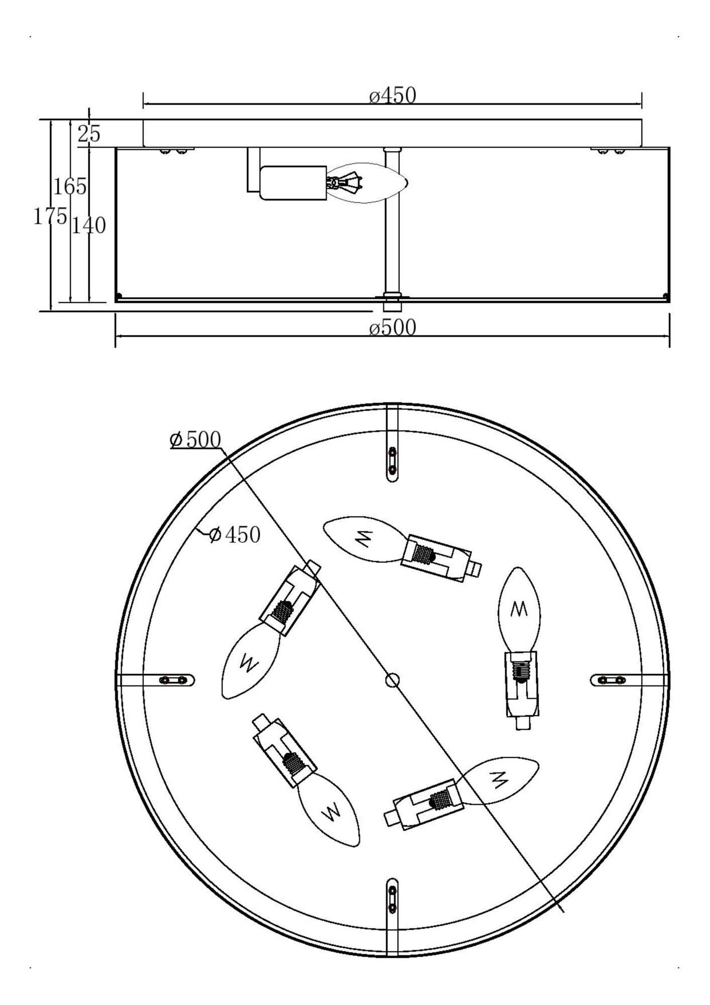 картинка Потолочный светильник Maytoni MOD096CL-05CH