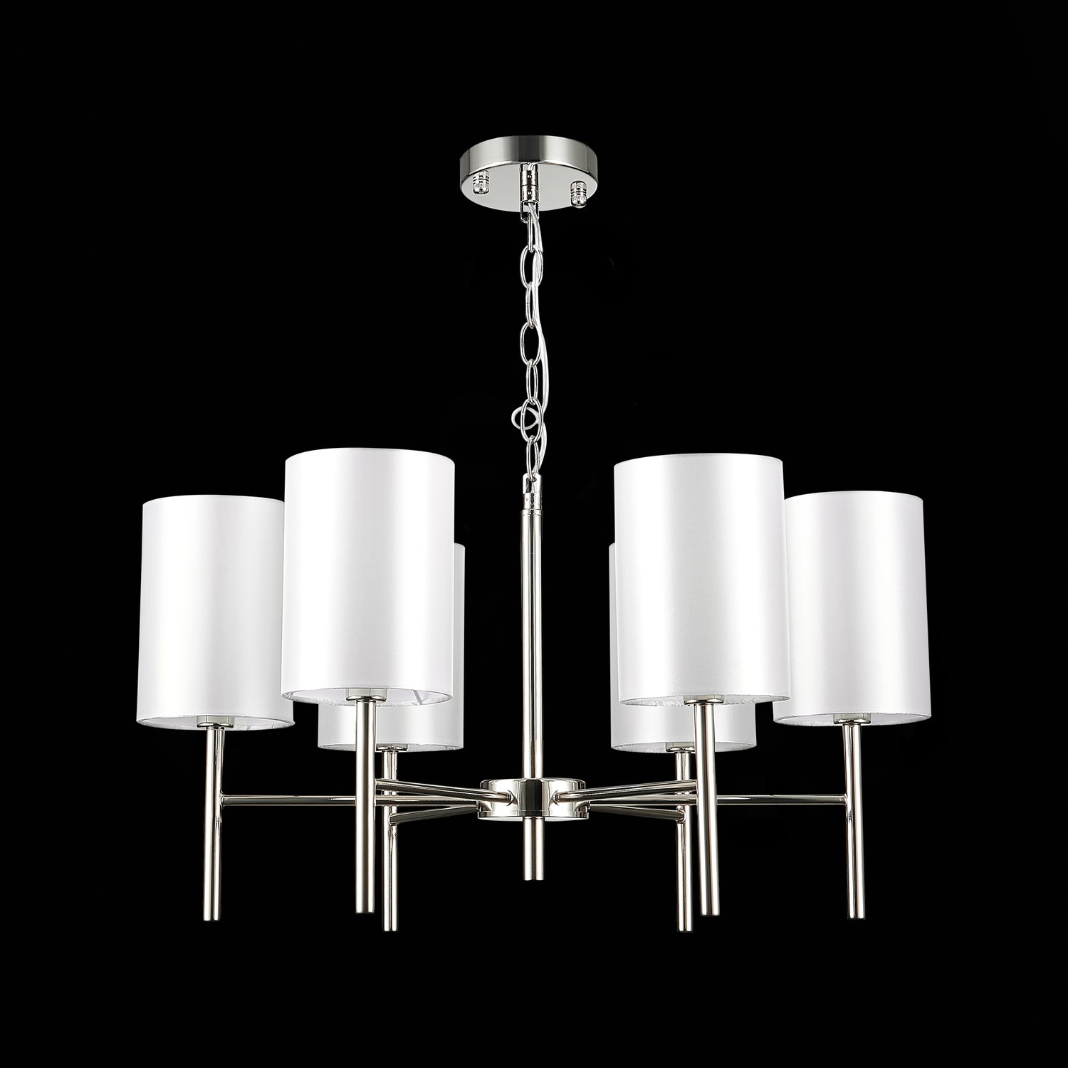 картинка SLE107303-06 Светильник подвесной Никель/Белый E14 6*40W