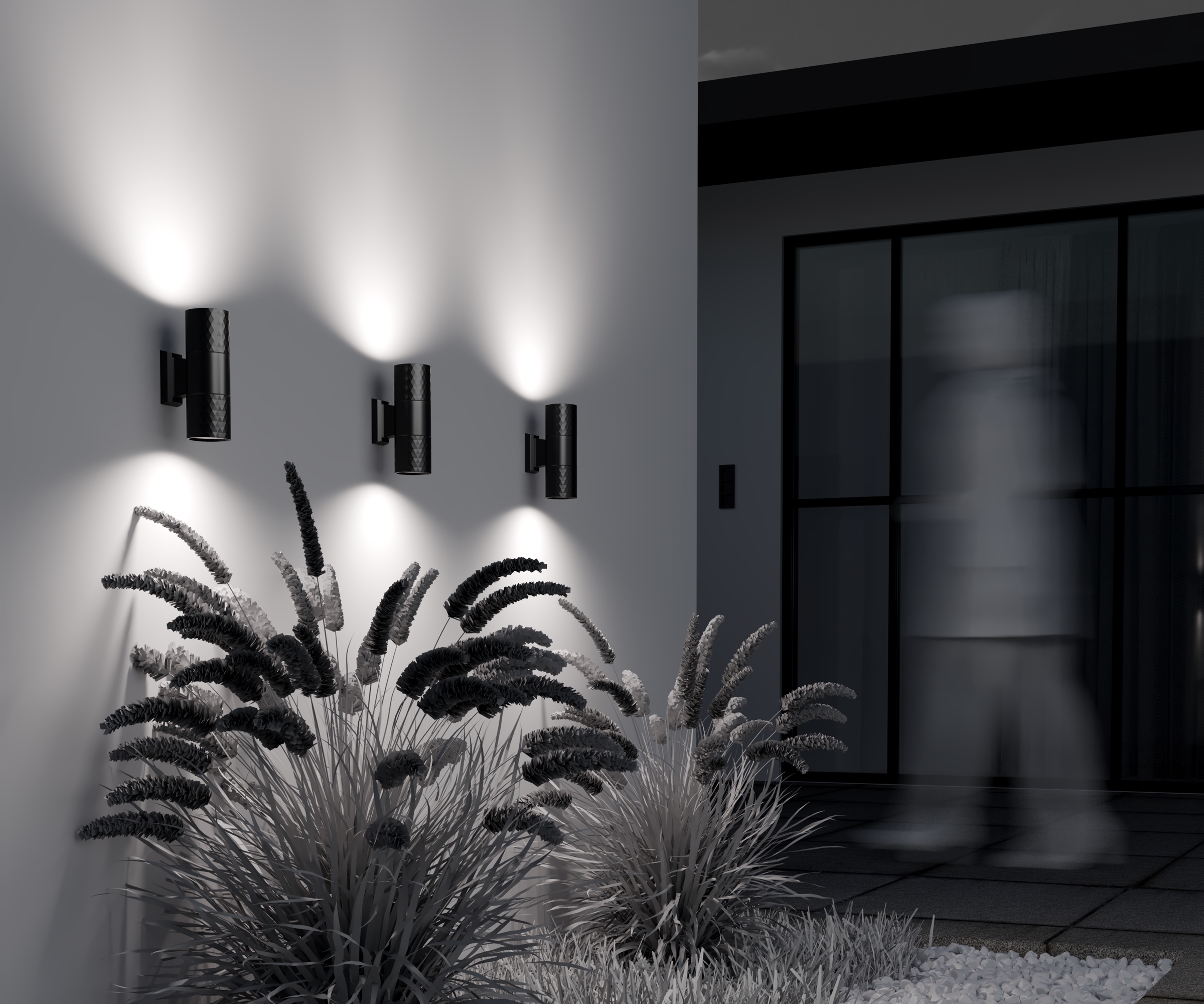 картинка Настенный светильник (бра) Outdoor O583WL-02B