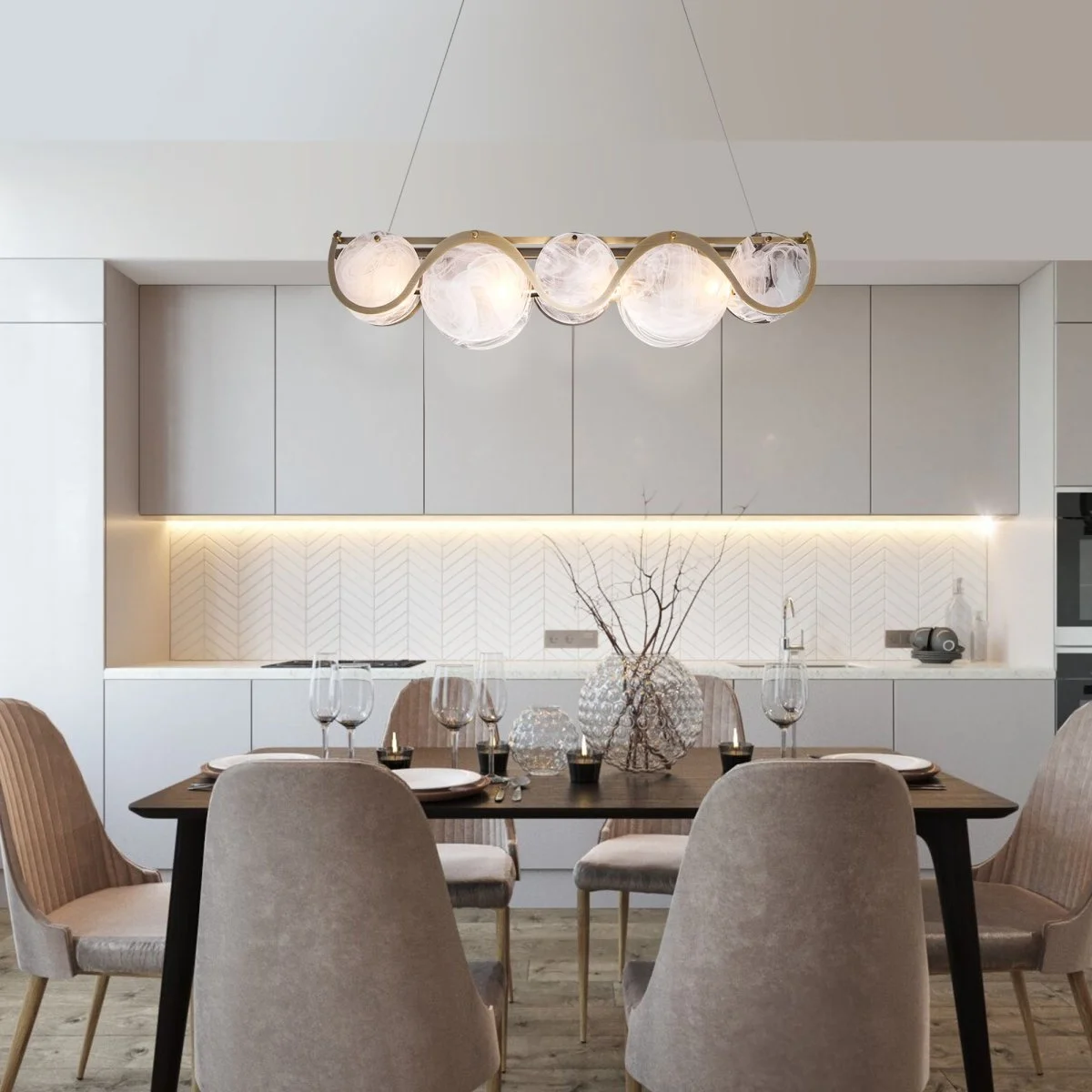 картинка Умный подвесной светильник 354/4 Smart (322/4)