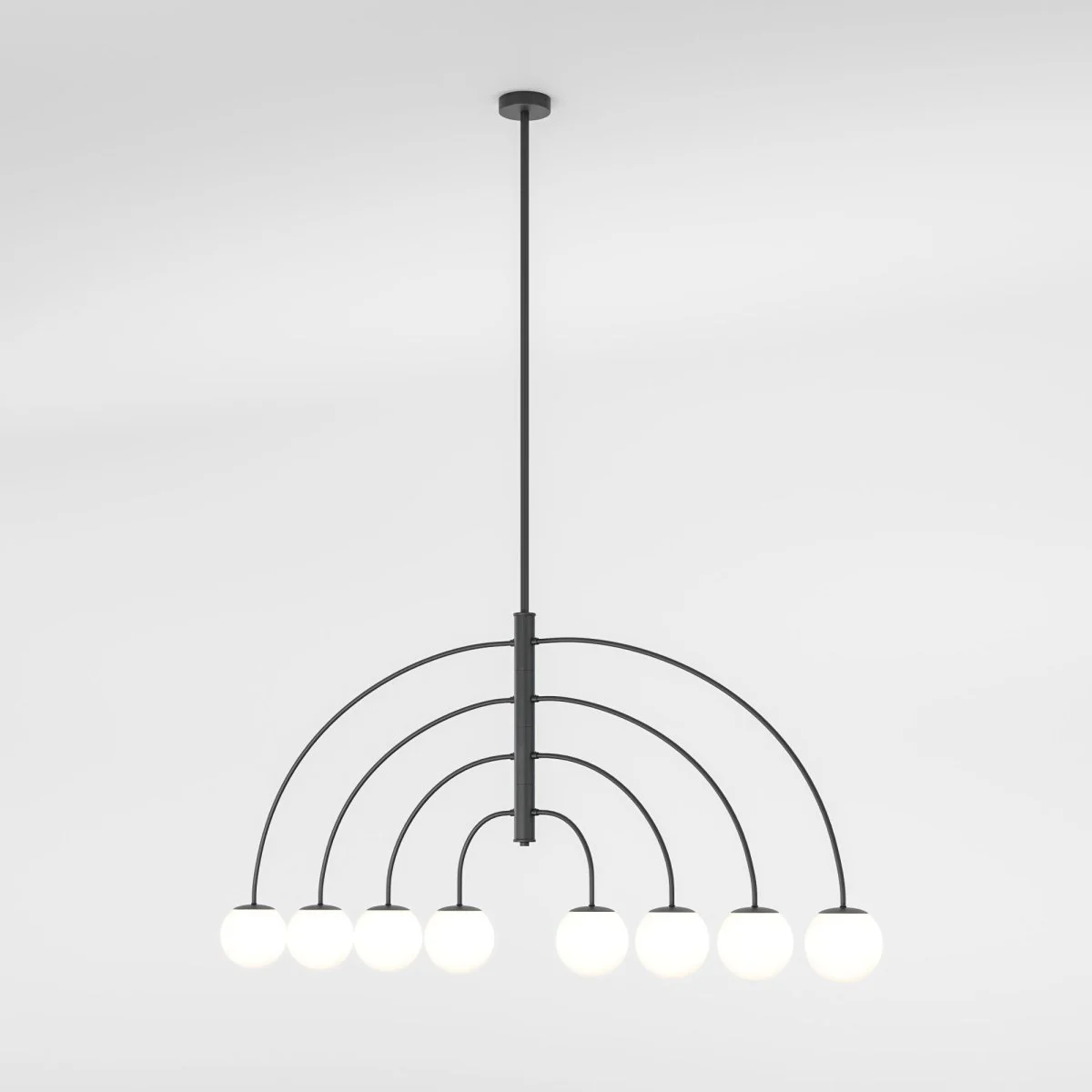 картинка Потолочный светильник со стеклянным плафоном 30179/8 черный