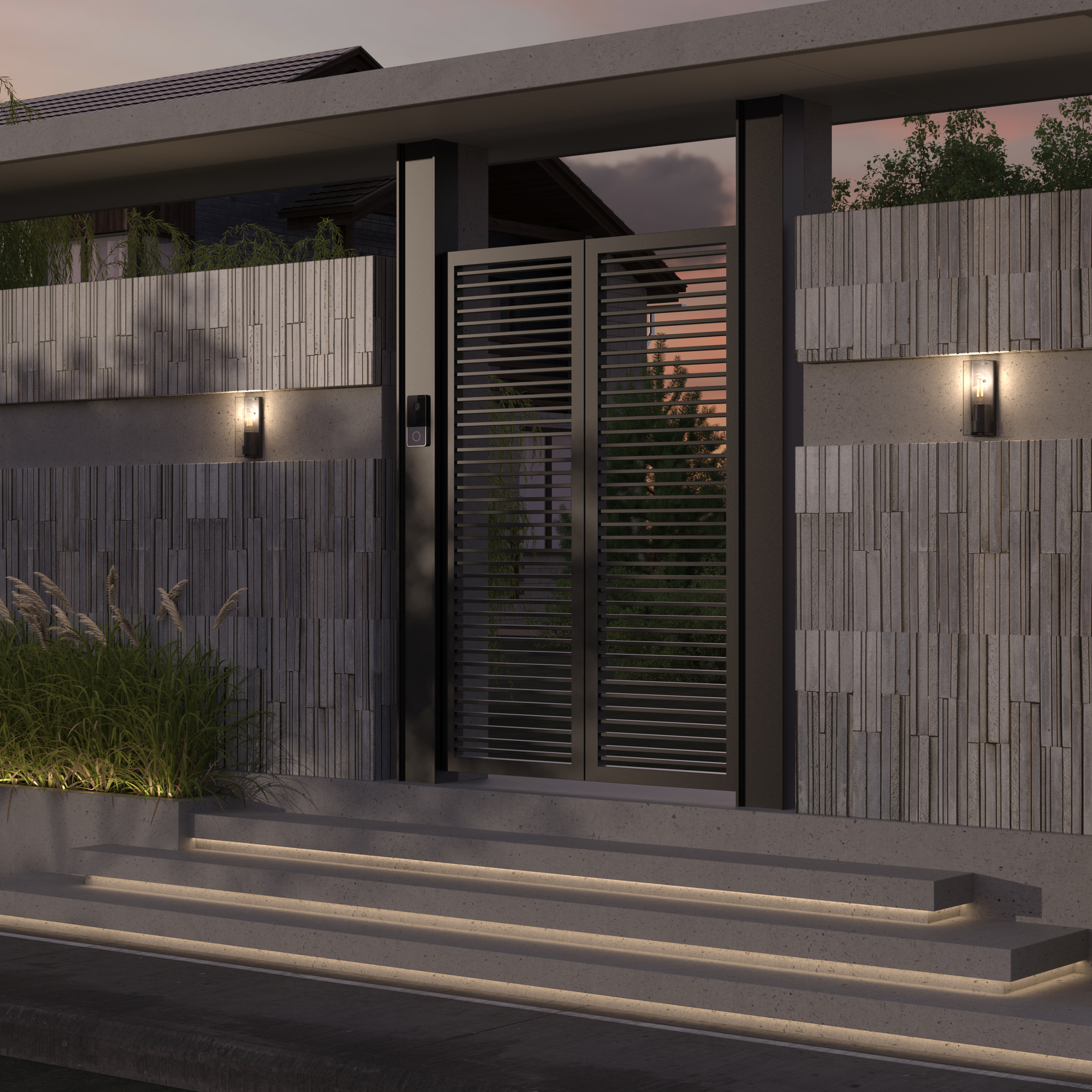 картинка Настенный светильник (бра) Outdoor O450WL-01GF