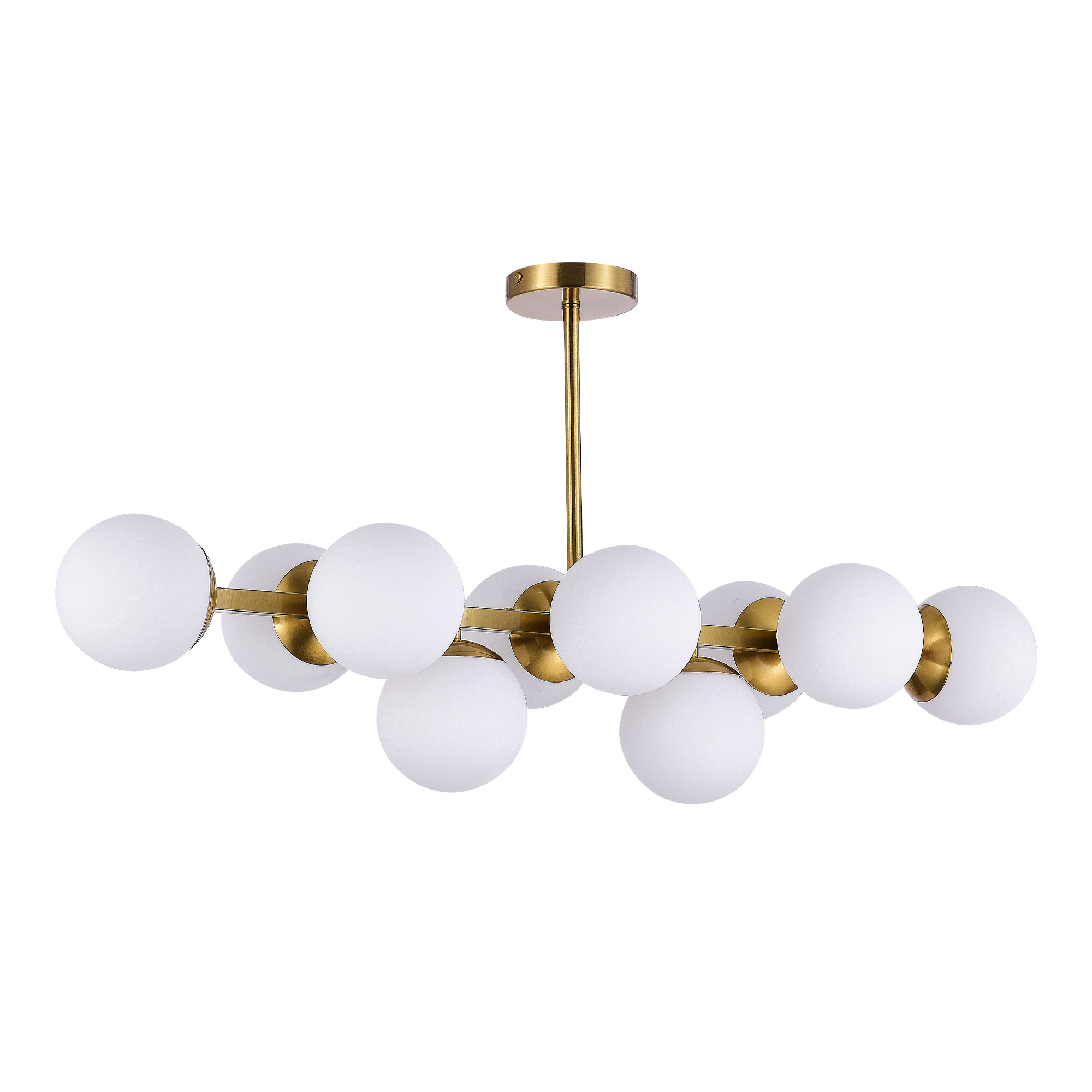 картинка SLE1191-202-10 Светильник потолочный Золотистый/Белый E27 10*60W