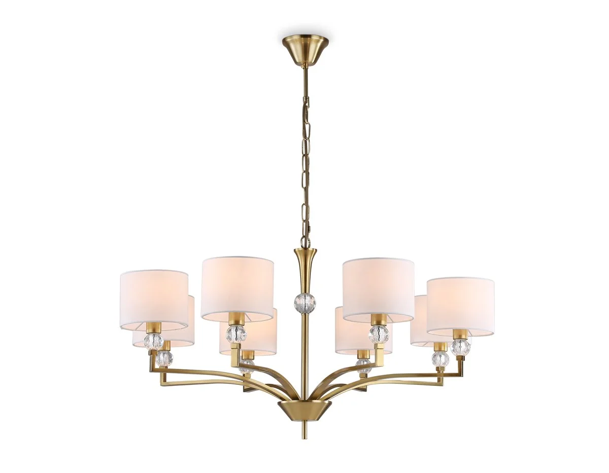 картинка Подвесная люстра с абажурами и хрусталем LH71133