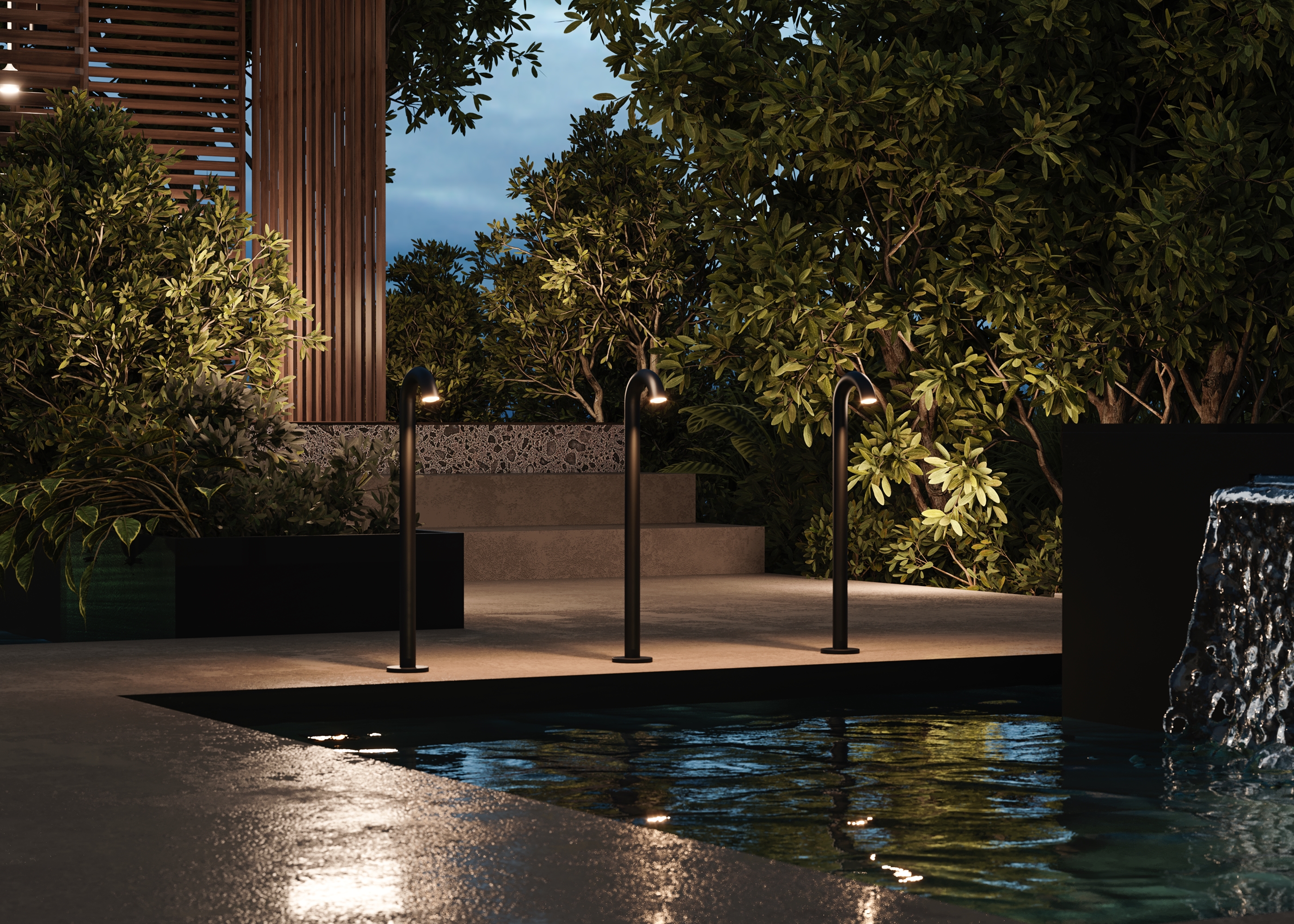 картинка Ландшафтный светильник Outdoor O476FL-L4GF3K