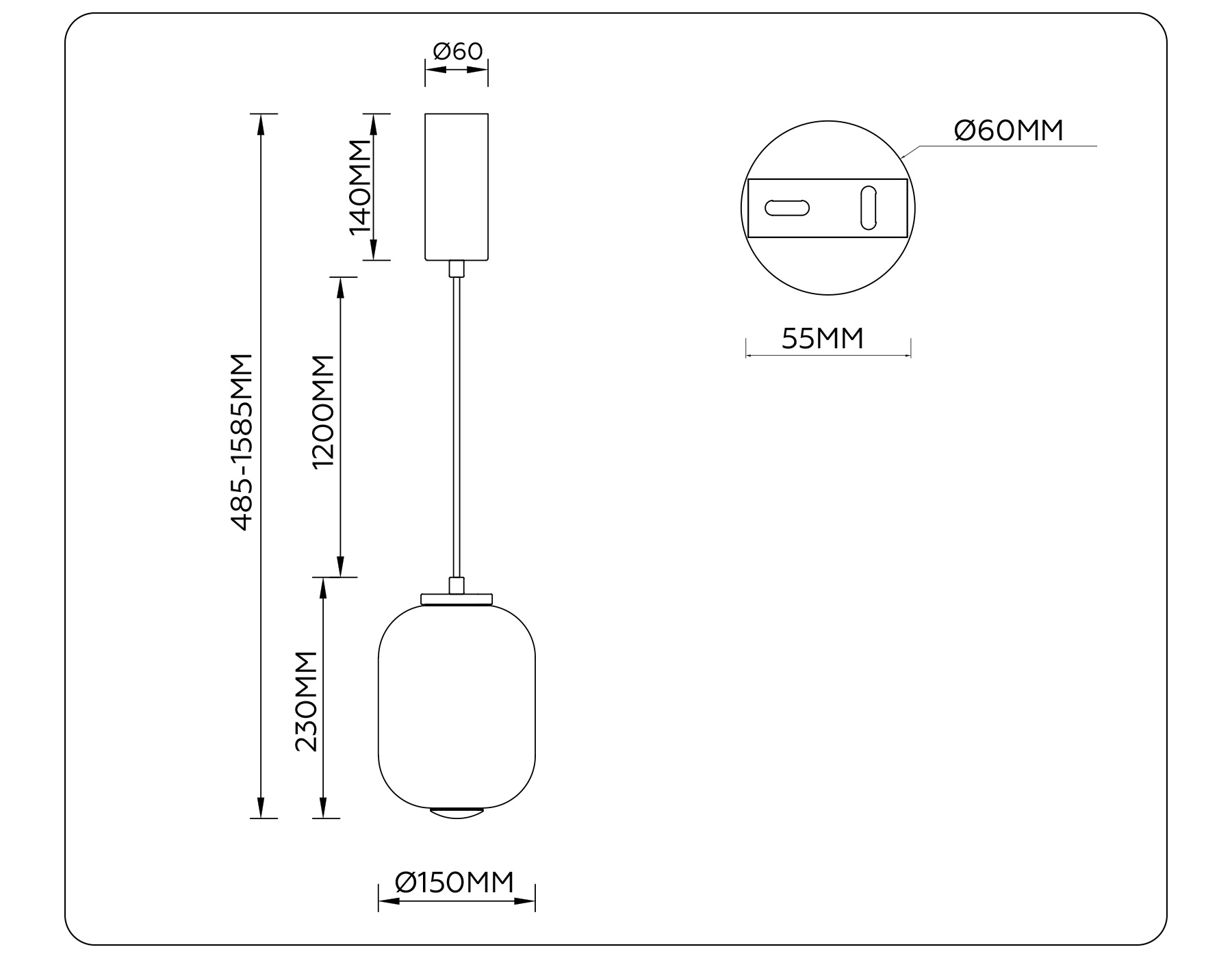 картинка Подвесной светодиодный светильник