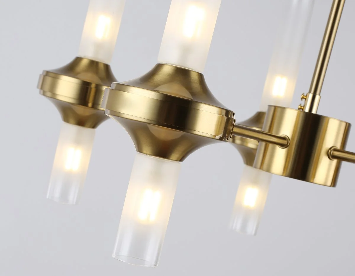 картинка Люстра со стеклянными плафонами на штанге LH55358