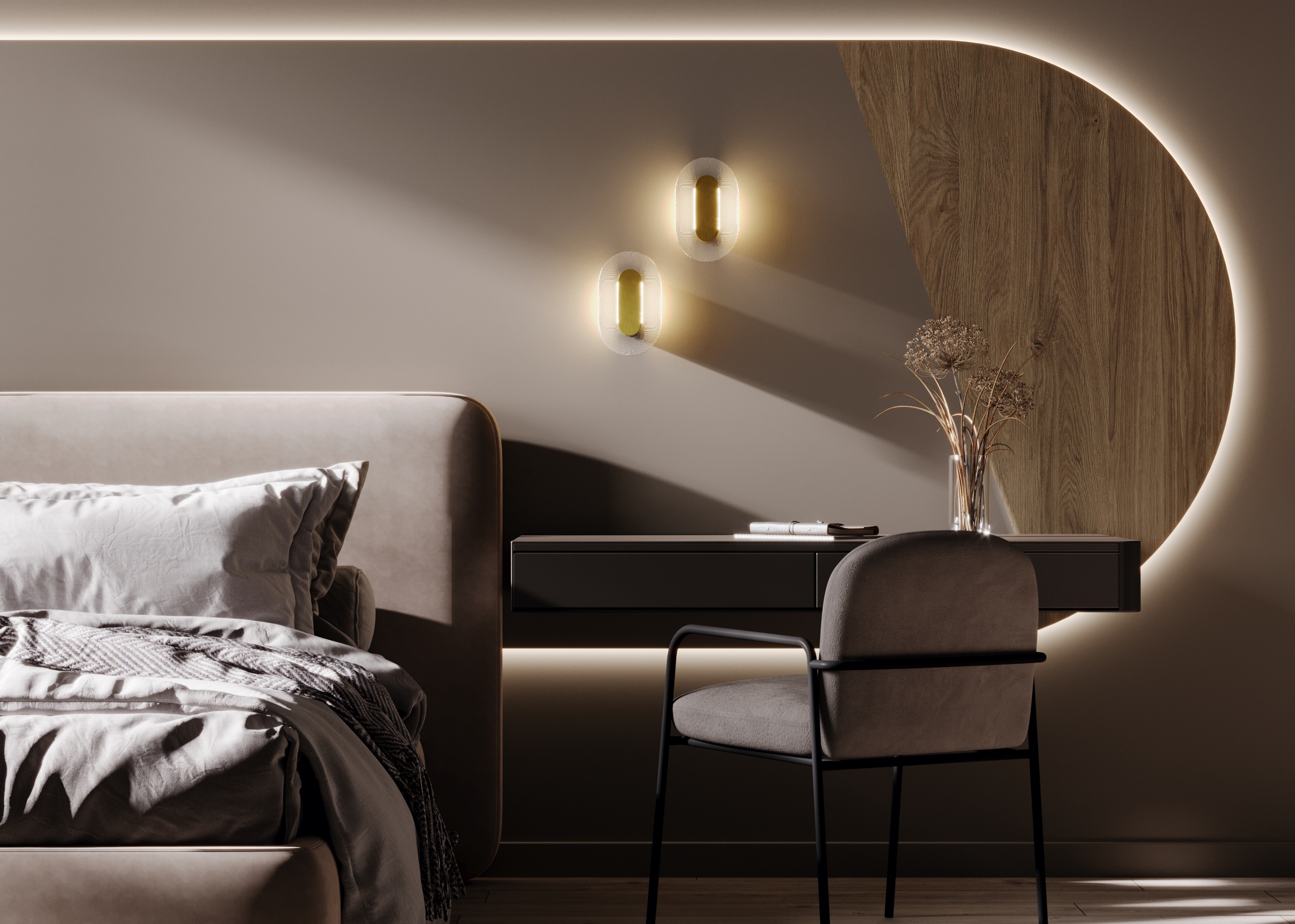 картинка Настенный светильник (бра) Maytoni MOD355WL-L6BS3K