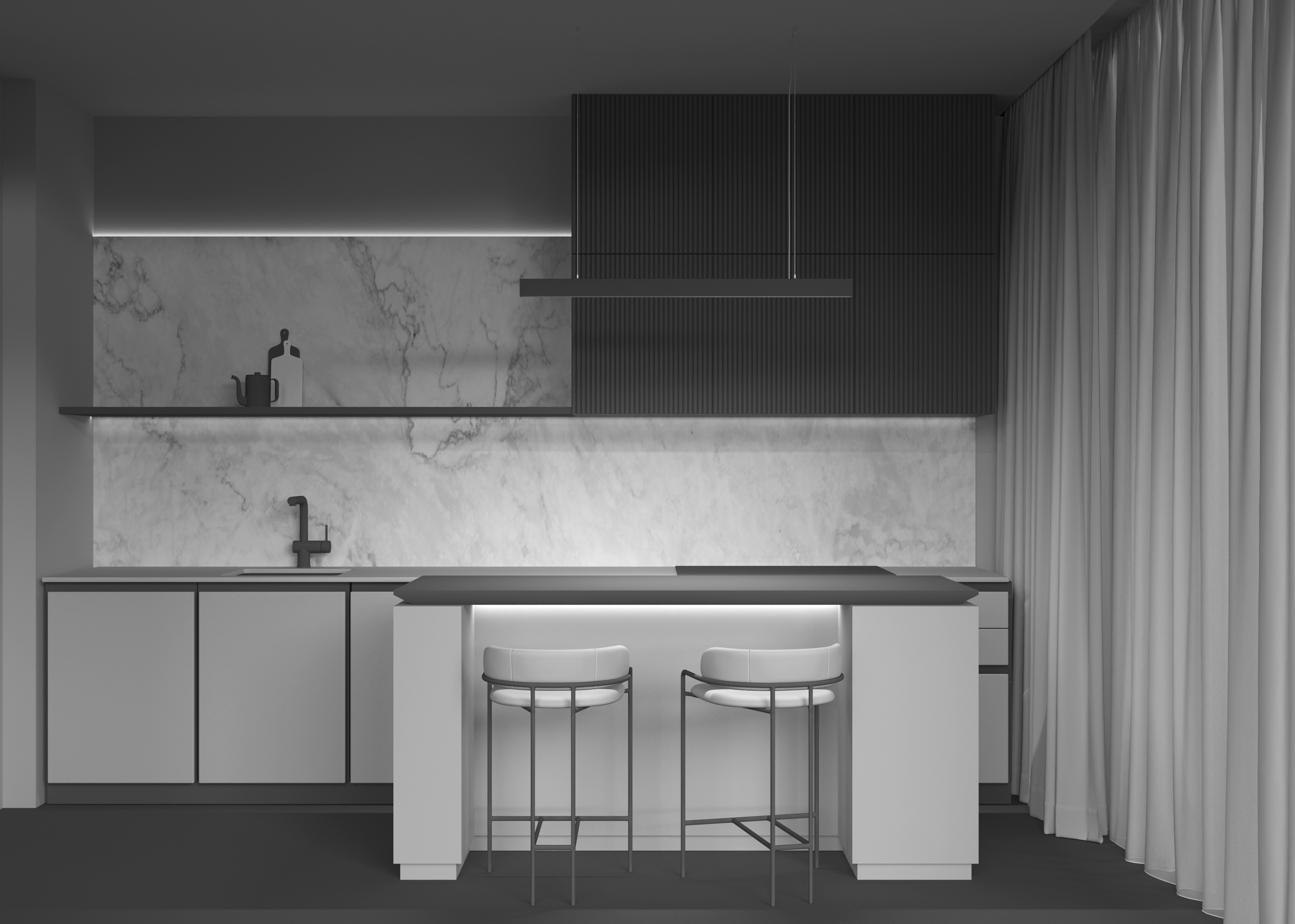 картинка Подвесной светильник Technical P051PL-L40B4K