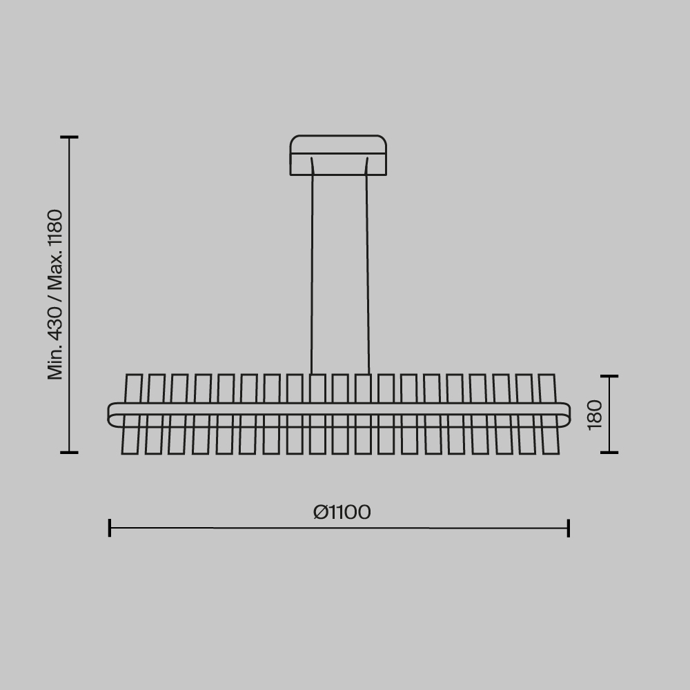 картинка Подвесной светильник Maytoni MOD173PL-L48BS3K