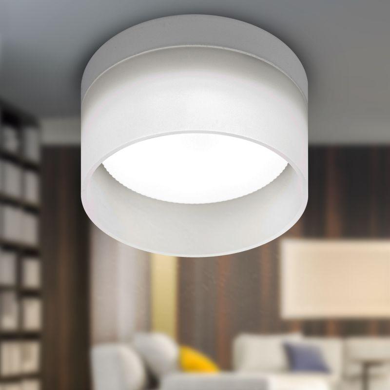 картинка Светильник OL30 WH GX53 настенно-потолочный спот бел. Эра Б0056359