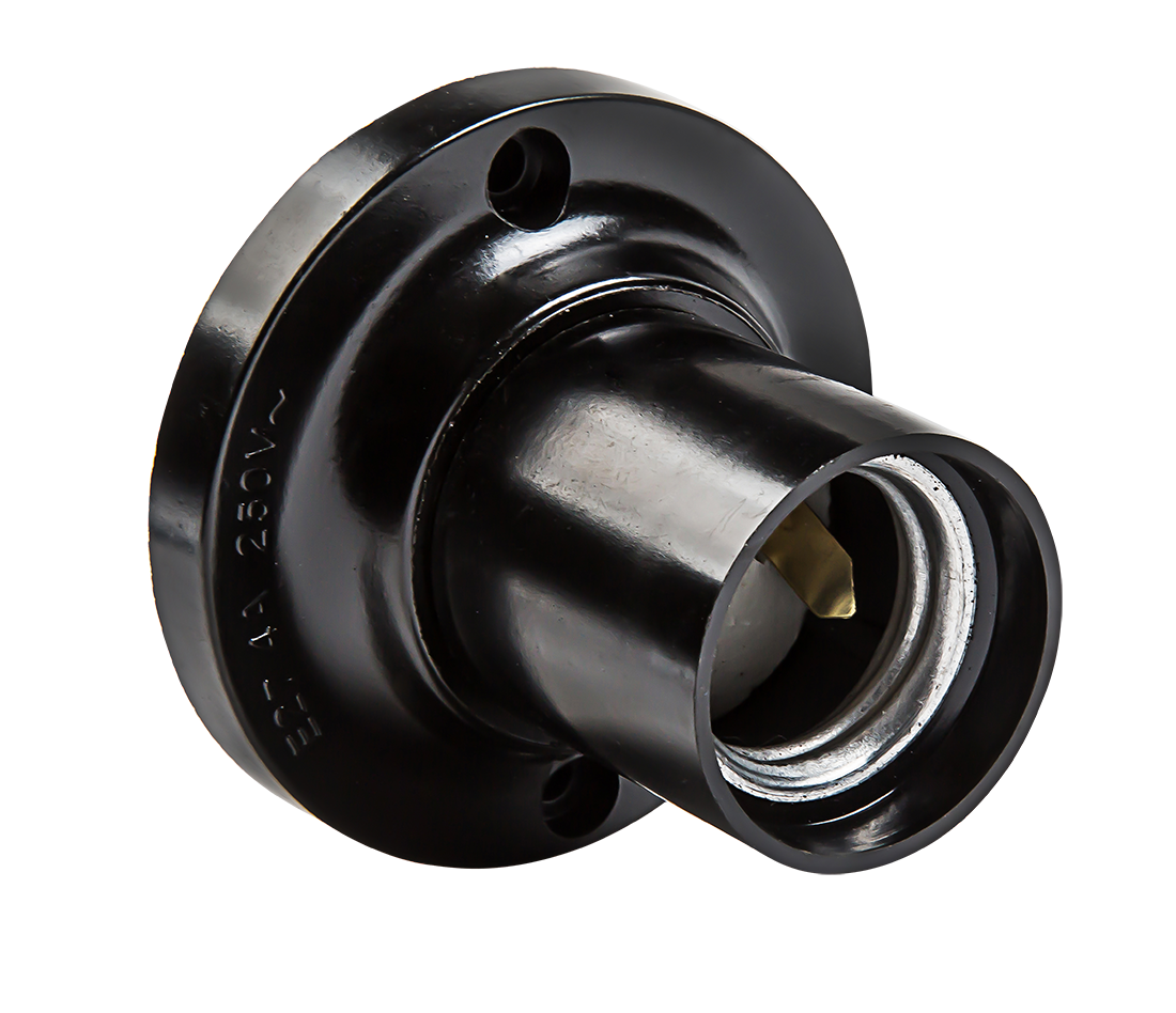 картинка Патрон Е27 Ф П-01 Е27 карболитовый потолочный IN HOME