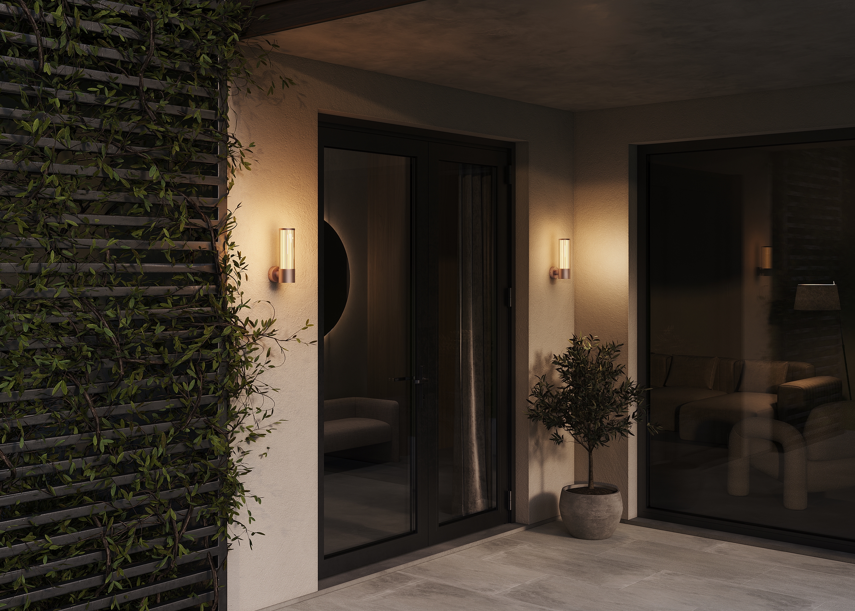 картинка Настенный светильник (бра) Outdoor O593WL-L8BR3K