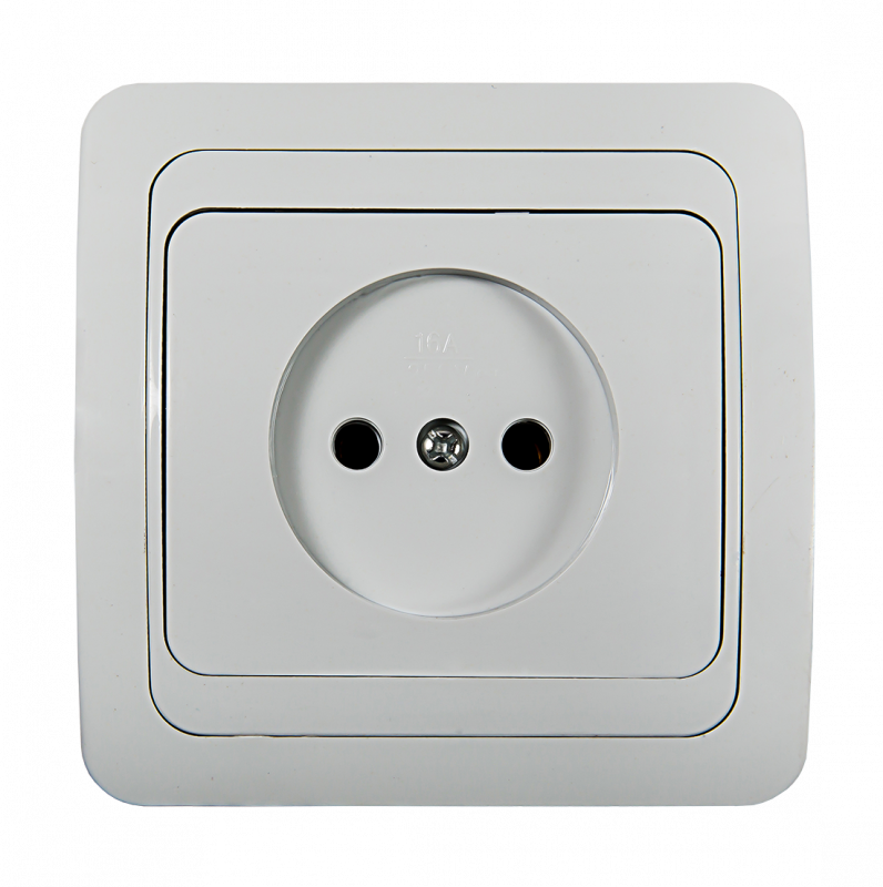 картинка Розетка одинарная CLASSICO белая 2022 IN HOME