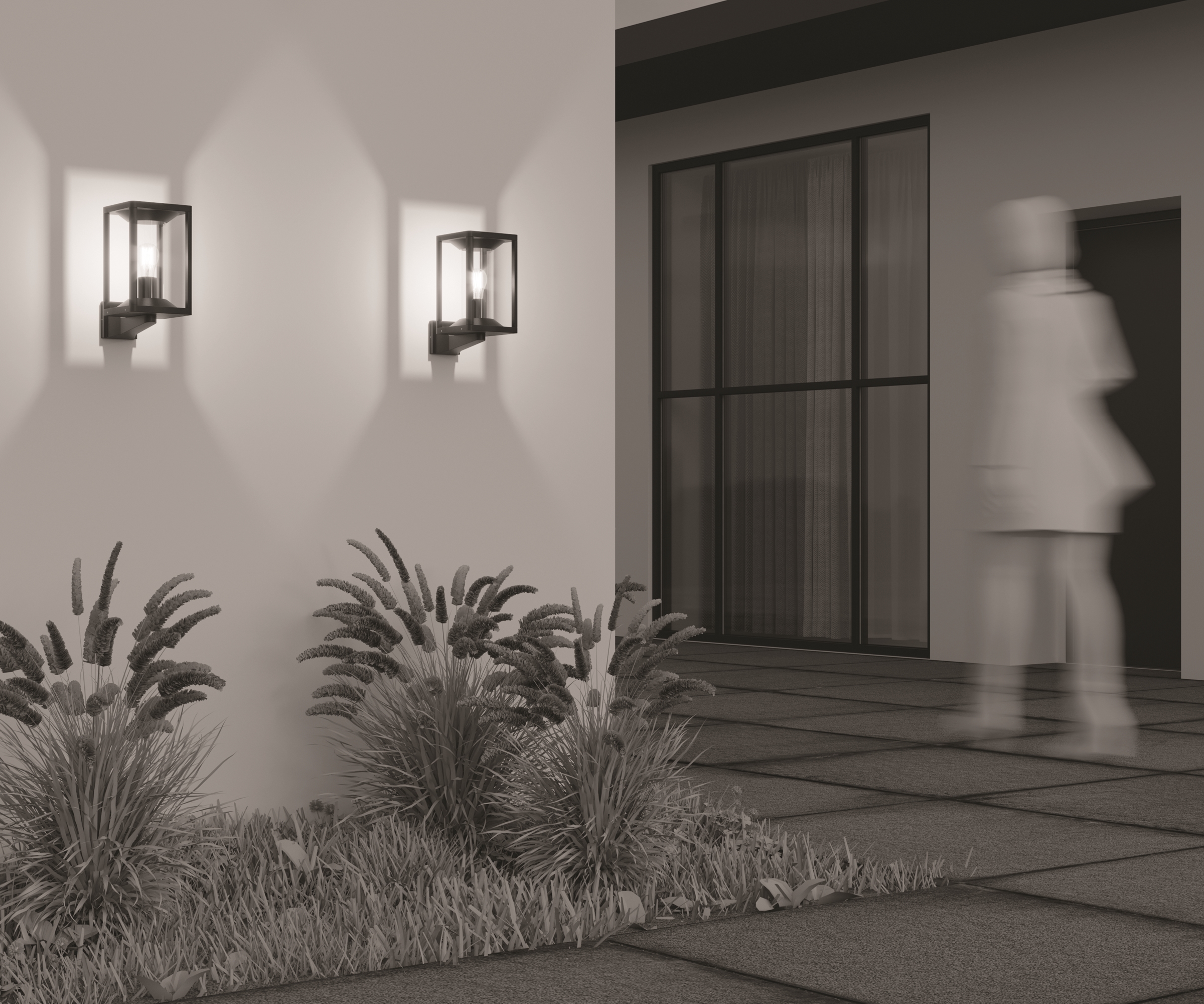 картинка Настенный светильник (бра) Outdoor O452WL-01GF