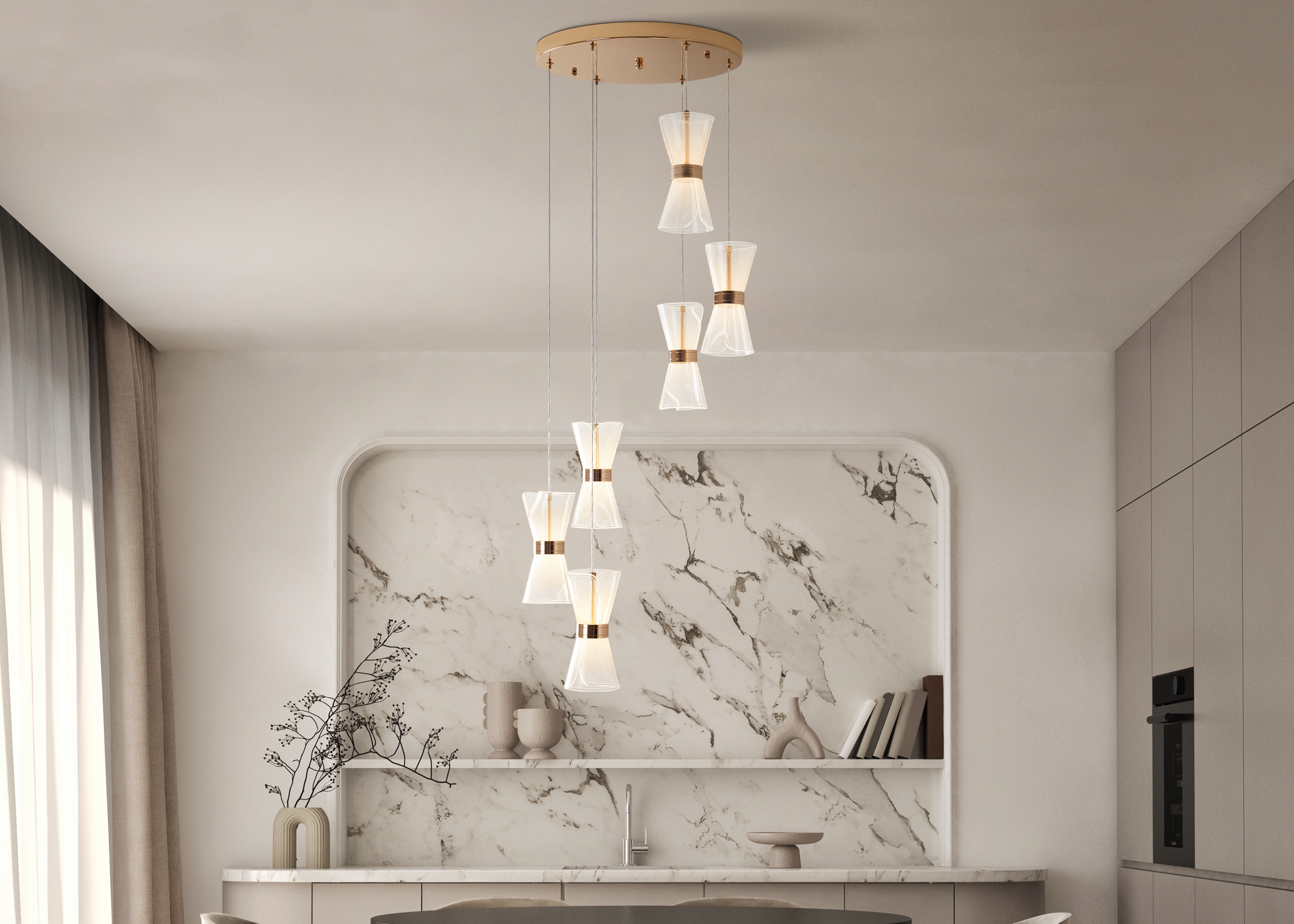 картинка Подвесной светильник Freya FR5438PL-L6G