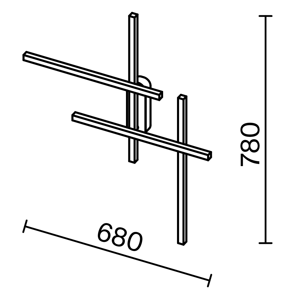картинка Настенный светильник (бра) Maytoni MOD248WL-L24BK