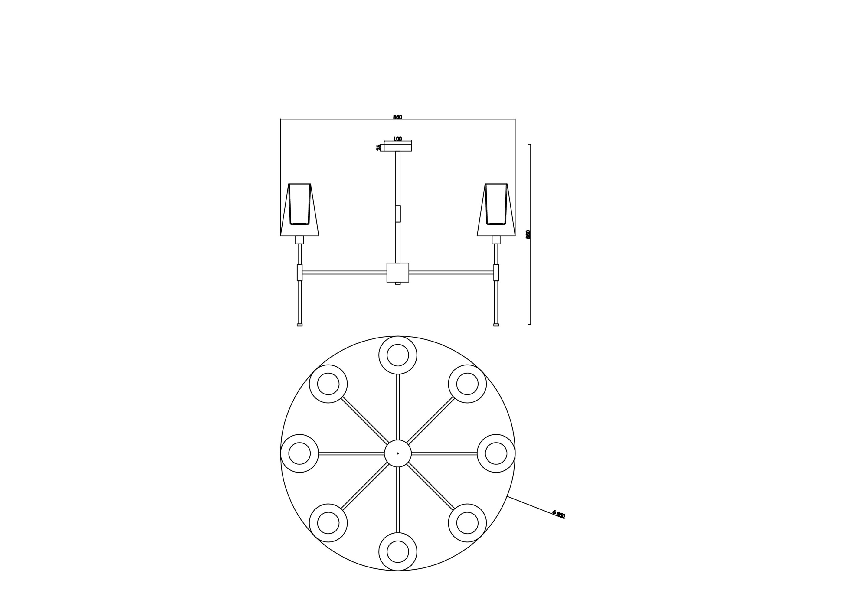 картинка Люстра Freya FR5196PL-08CH