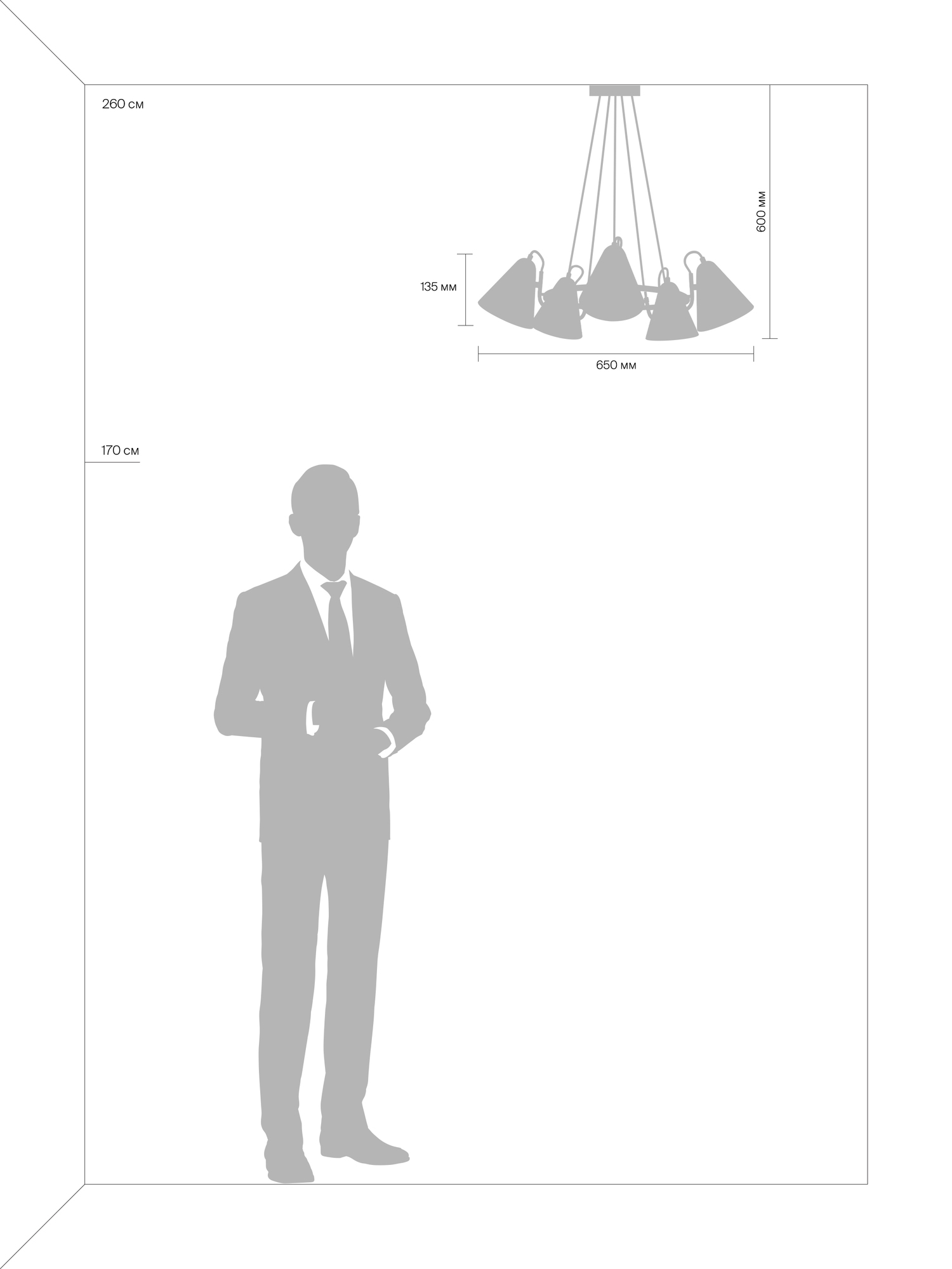 картинка Люстра Freya FR8001PL-05WG