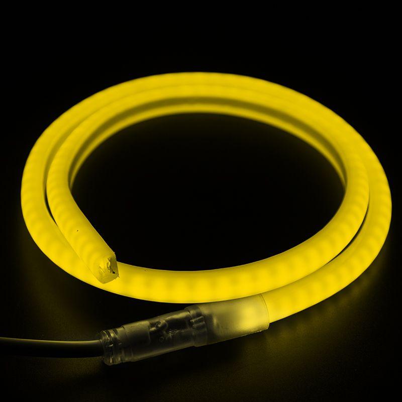 картинка Шнур светодиодный гибкий неон LED SMD форма - D 120LED/м желт. (уп.100м) Neon-Night 131-071