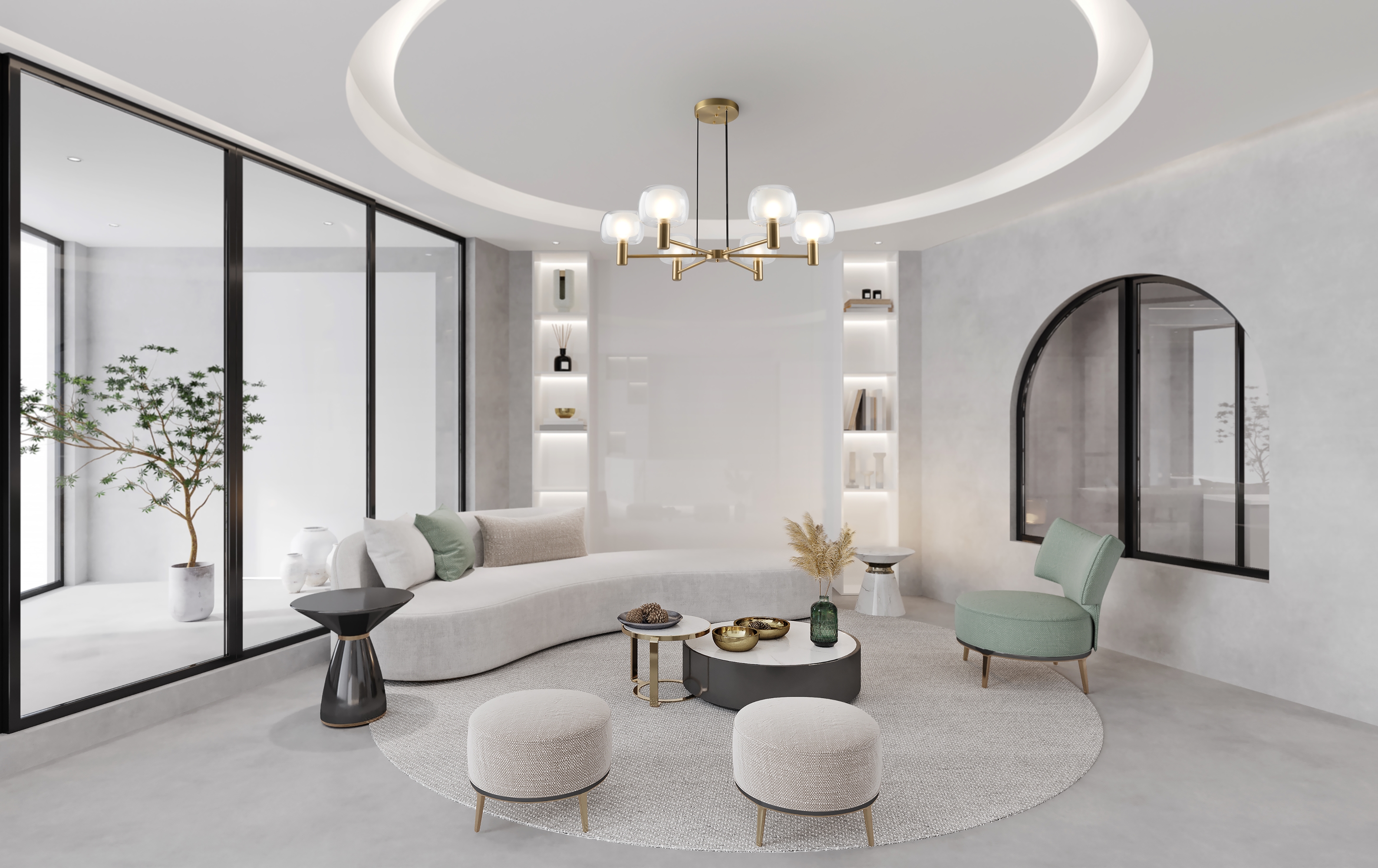 картинка Подвесной светильник Maytoni MOD411PL-06G