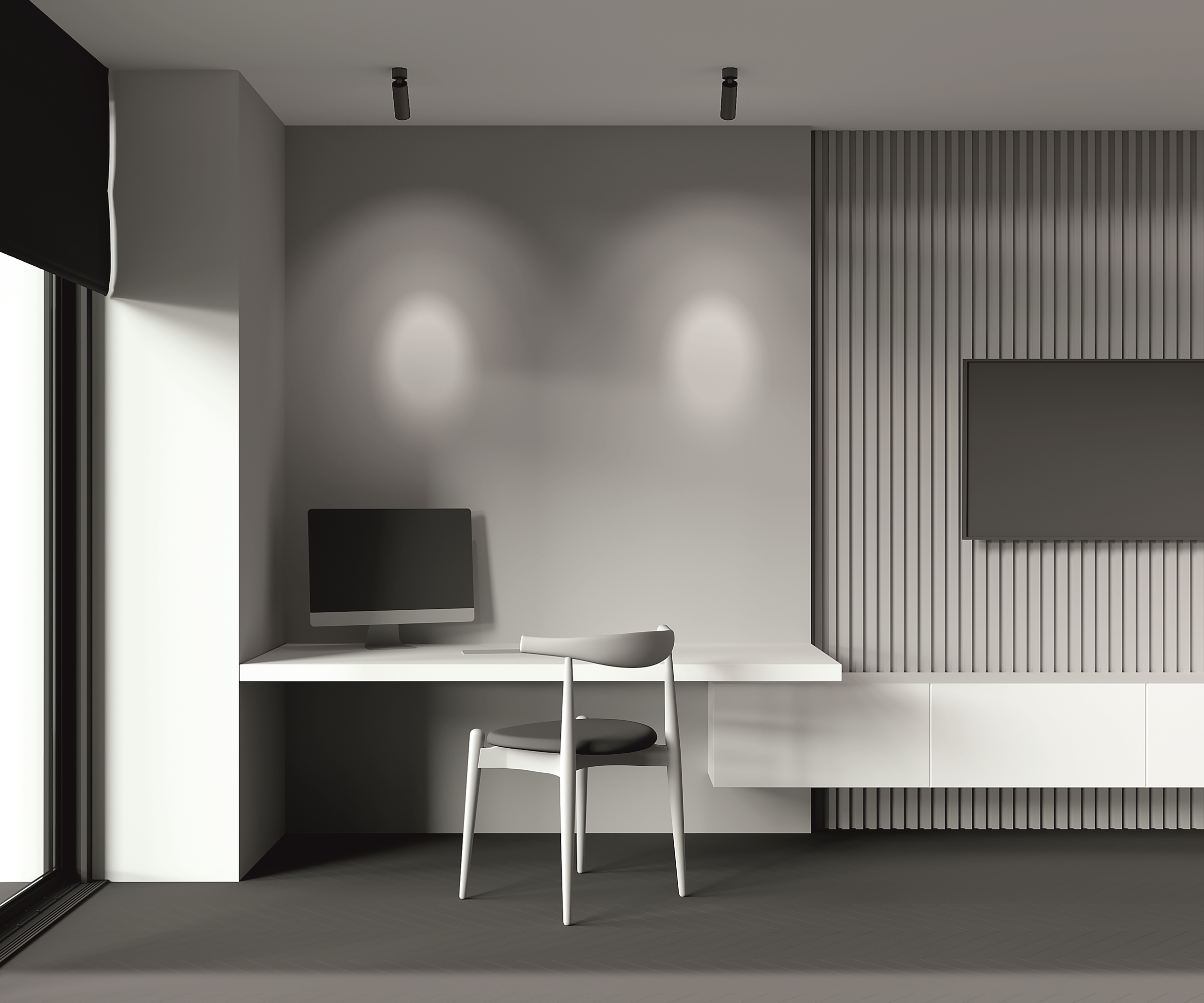 картинка Потолочный светильник Technical C055CL-L12B4K-W-B