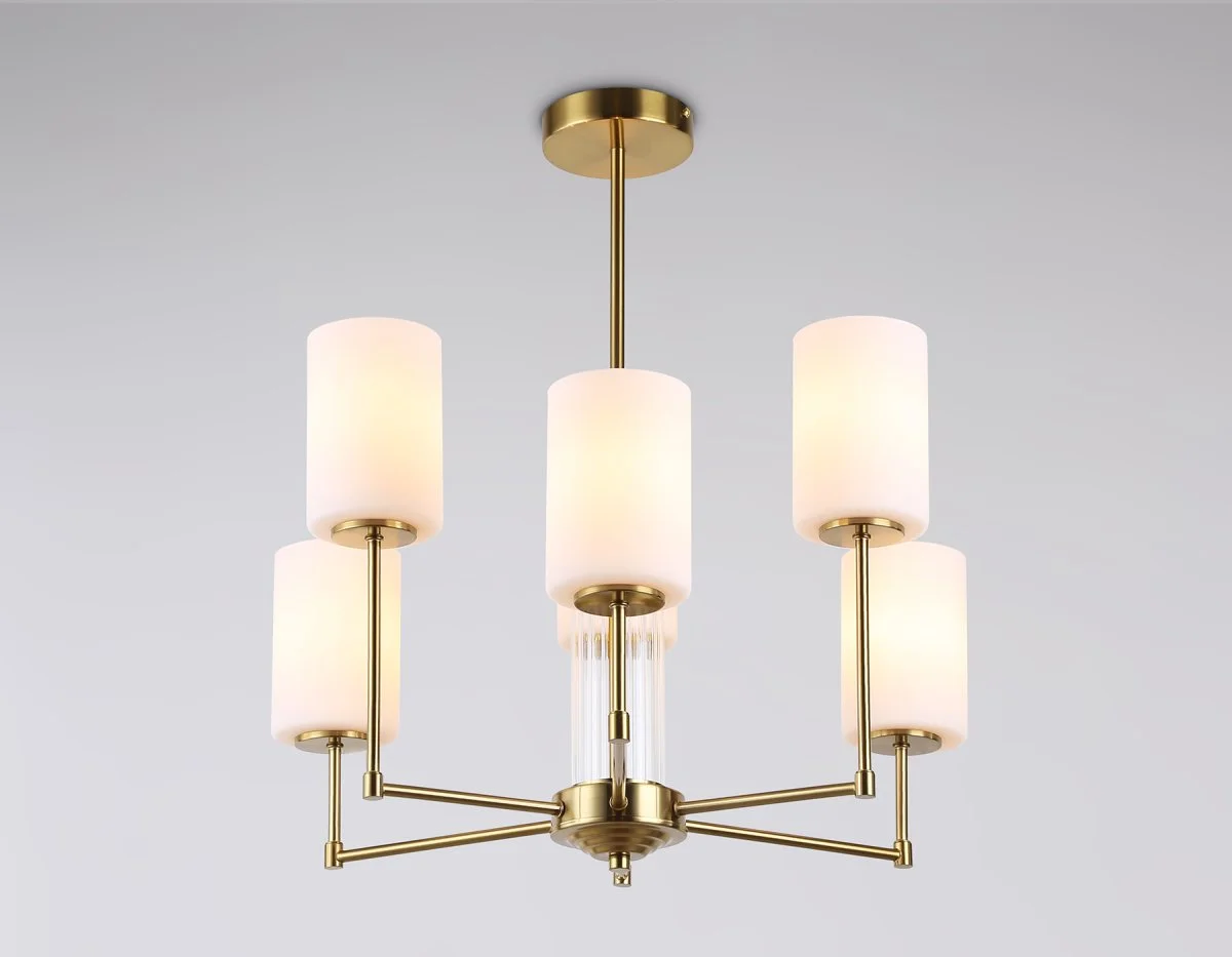 картинка Люстра со стеклянными плафонами на штанге LH56215