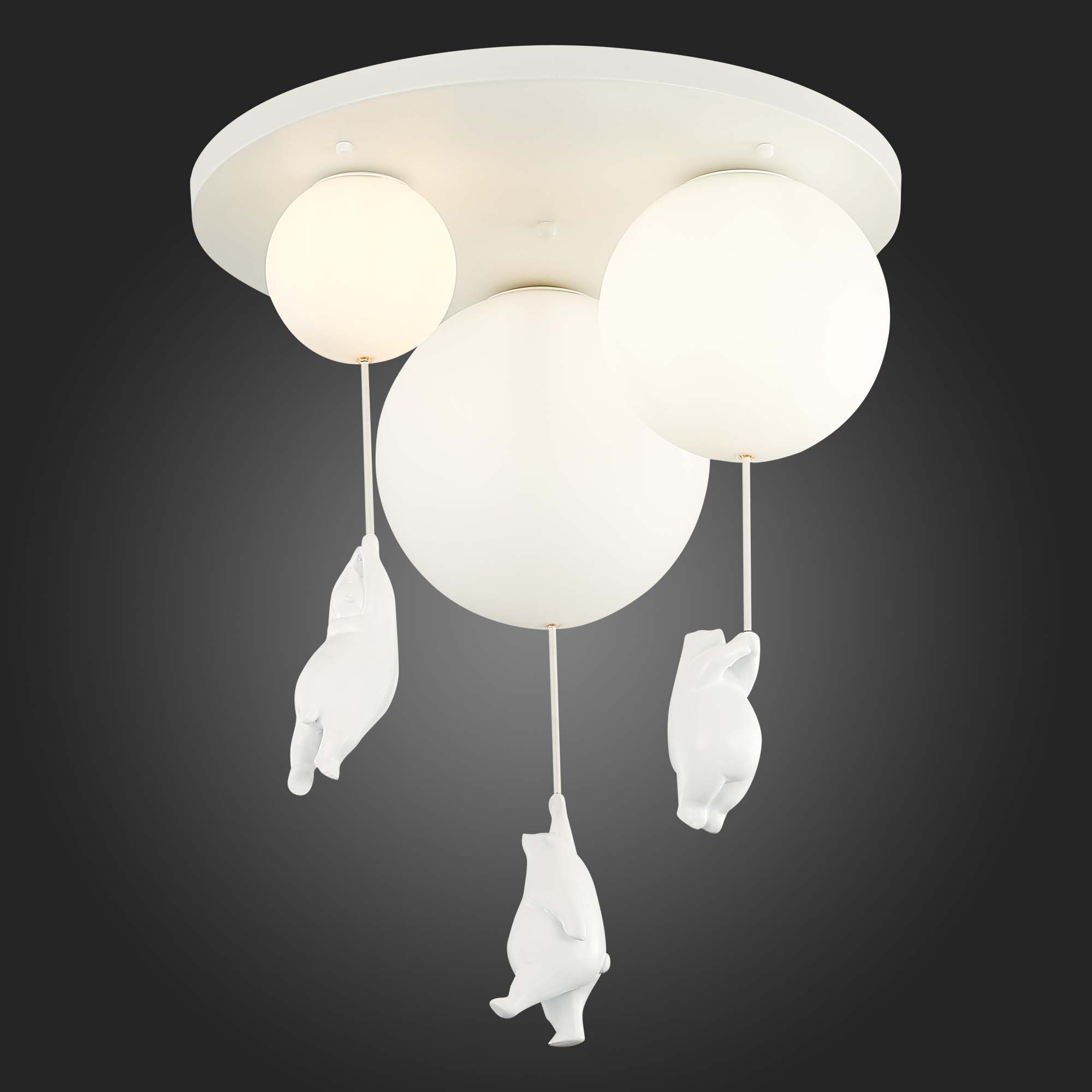 картинка SLE115402-03 Светильник потолочный Белый/Белый E27/G9 3*160W