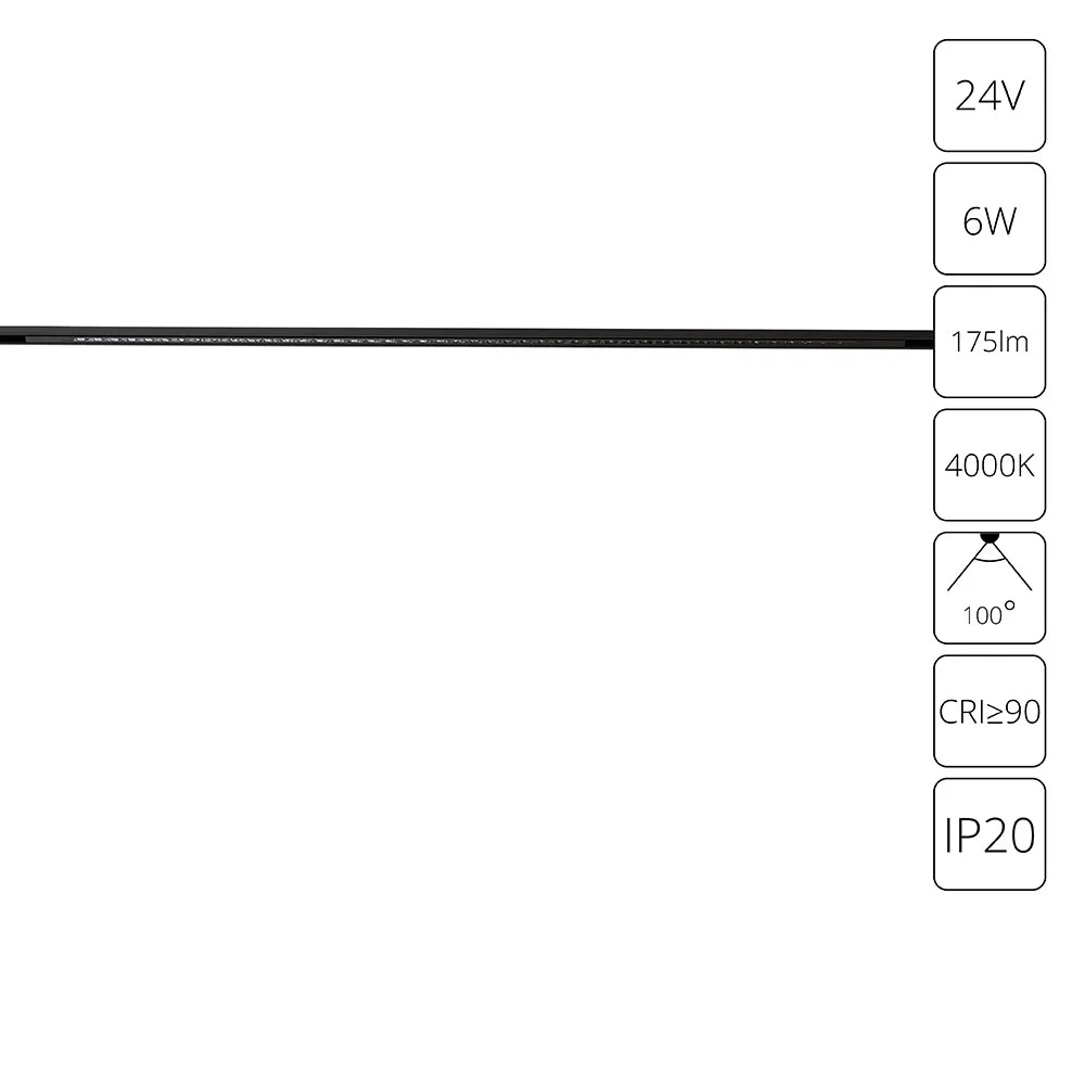 картинка Магнитный трековый светильник Arte Lamp PRESTO A6230PL-1BK