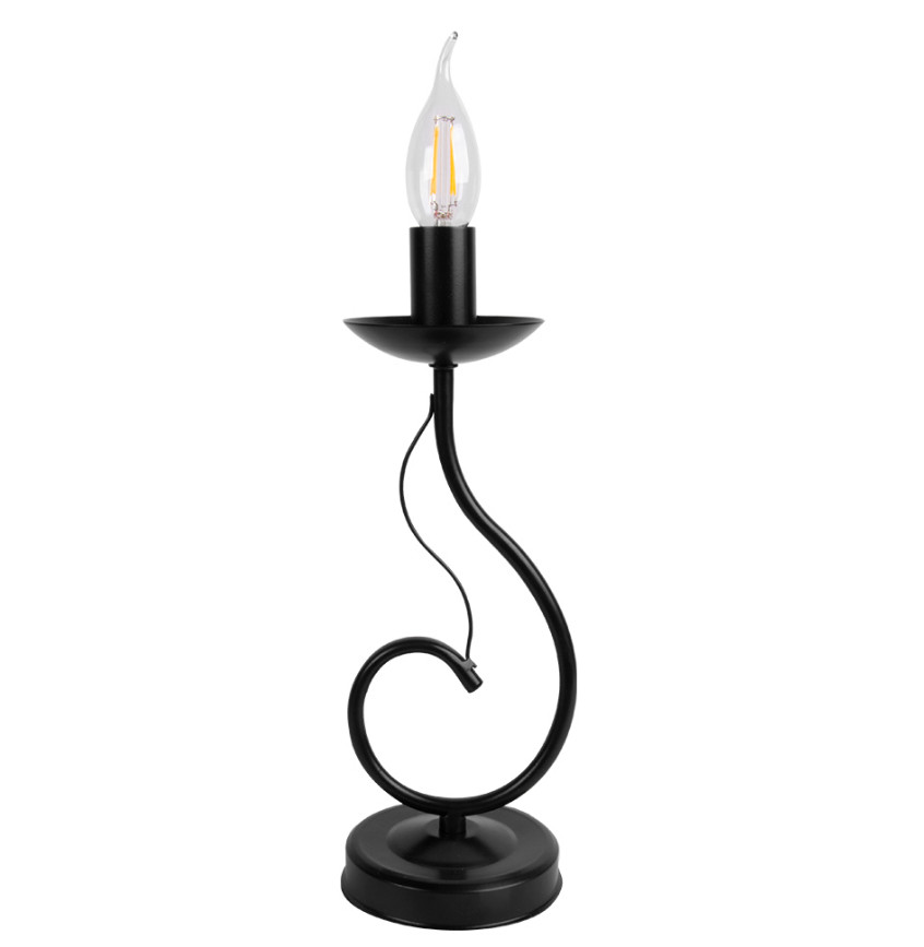 картинка 40330 Черный (1) Светильник настольный 