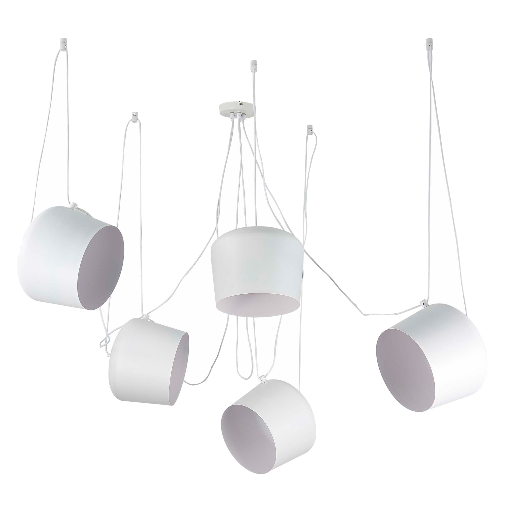 картинка SLE120653-05 Светильник подвесной Белый/Белый E27 5*40W