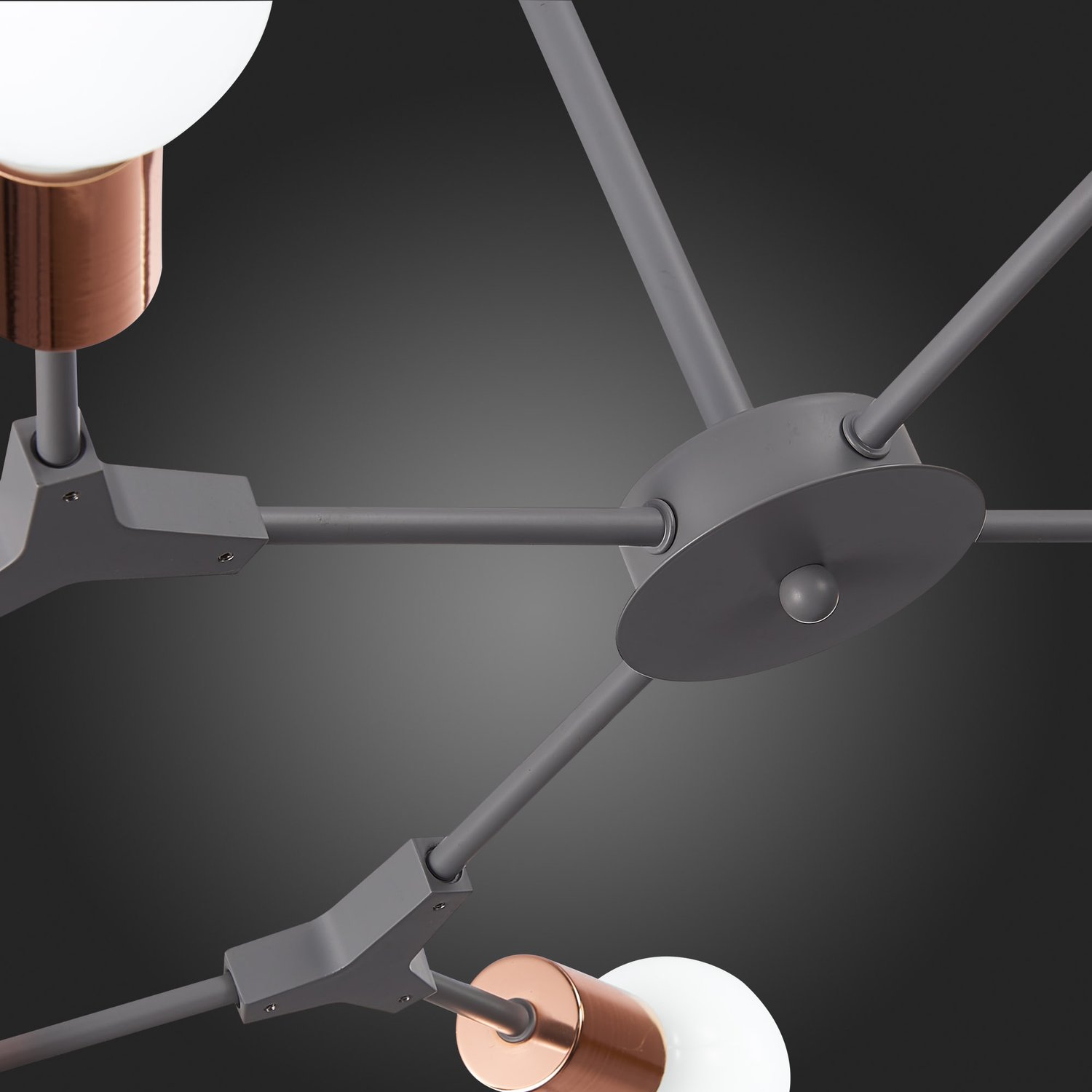 картинка SLE106403-08 Светильник потолочный Серый, Розовое золото E27 8*60W