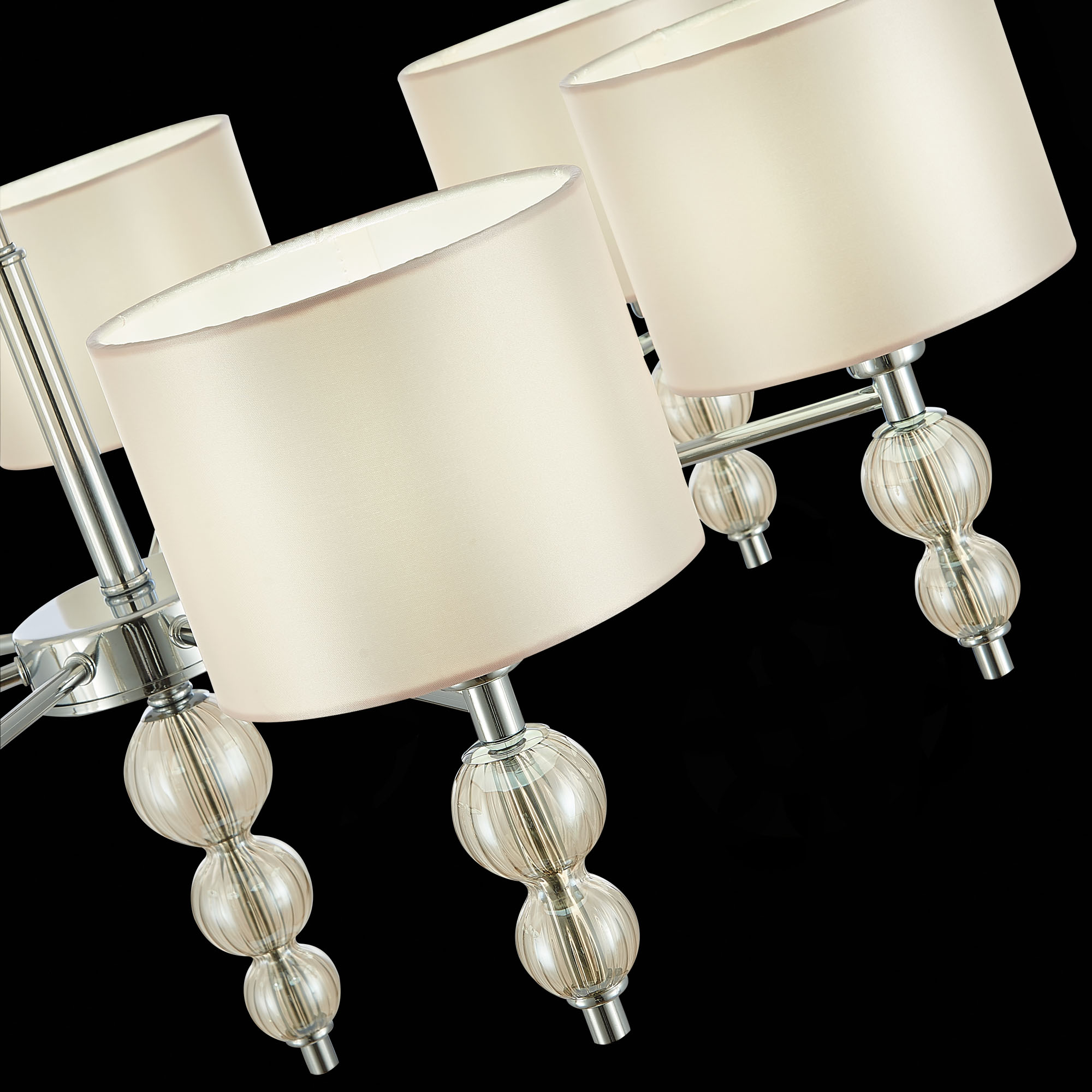 картинка SLE105703-07 Светильник подвесной Хром/Светло-бежевый E14 7*40W