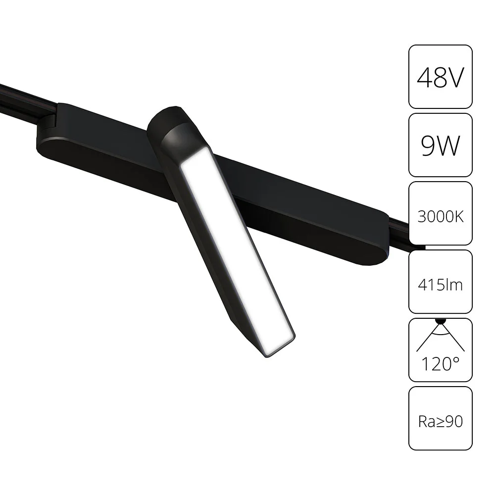 картинка Магнитный трековый светильник Arte Lamp RAPID A1160PL-1BK