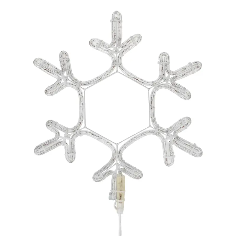 картинка Светодиодная фигура из дюралайта Снежинка 45x38см СИНИЙ NEON-NIGHT