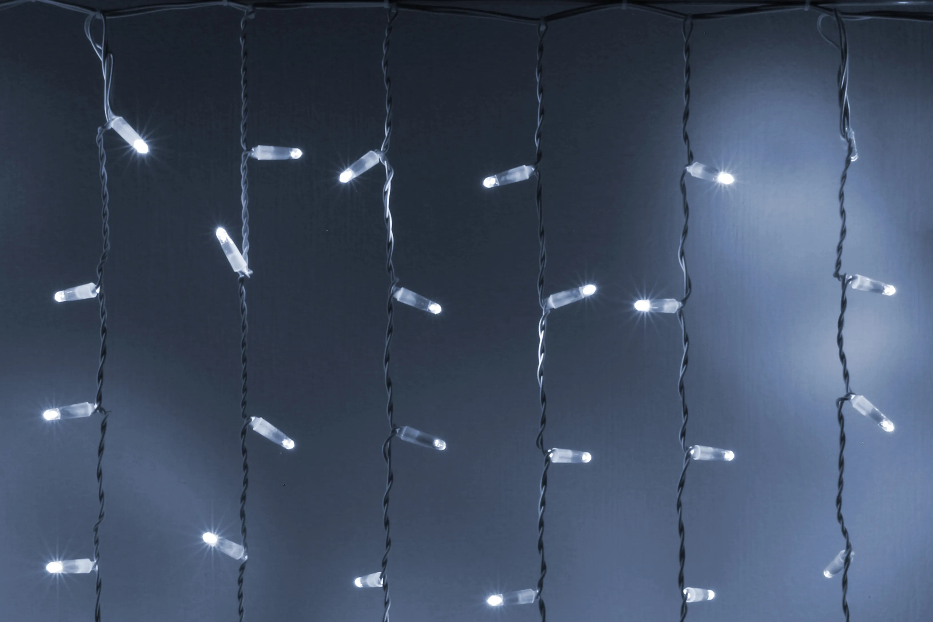 картинка Светодиодный занавес 2х3м, статика, белый провод, белый