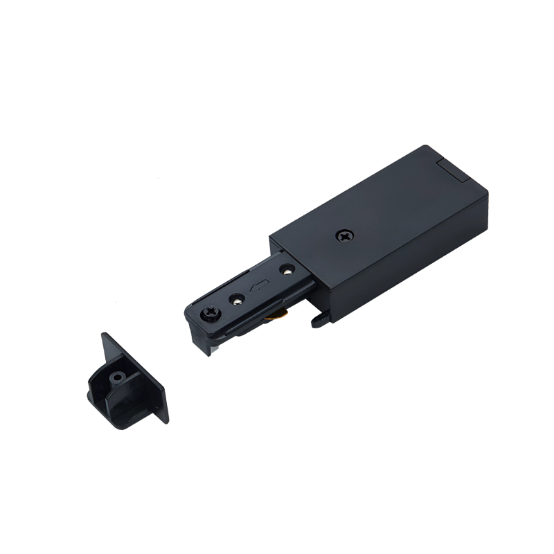 картинка Ввод питания с заглушкой PSB-BL для шинопровода SB черный IN HOME