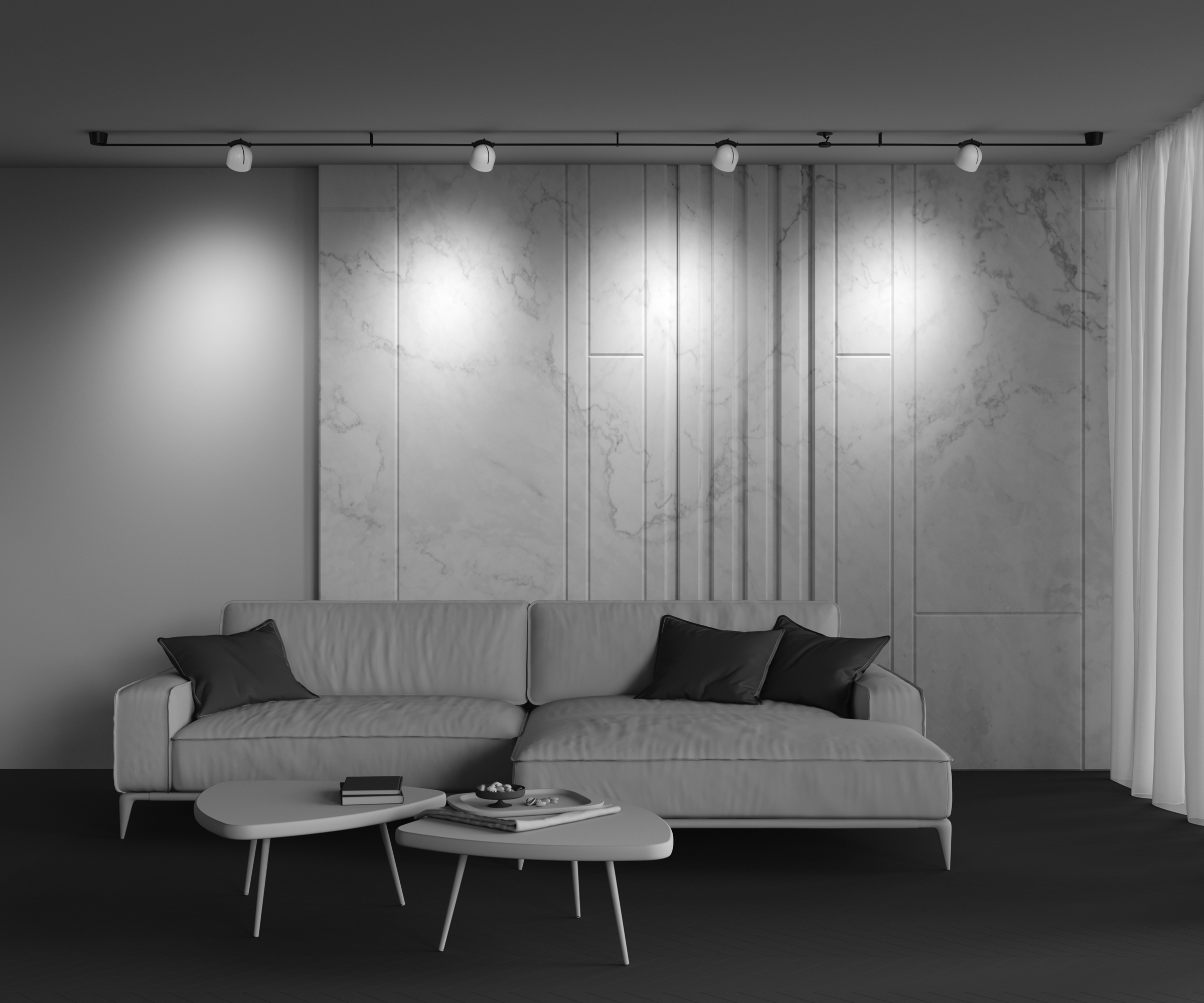 картинка Подвесной светильник Technical TR124B-12W4K-M-W