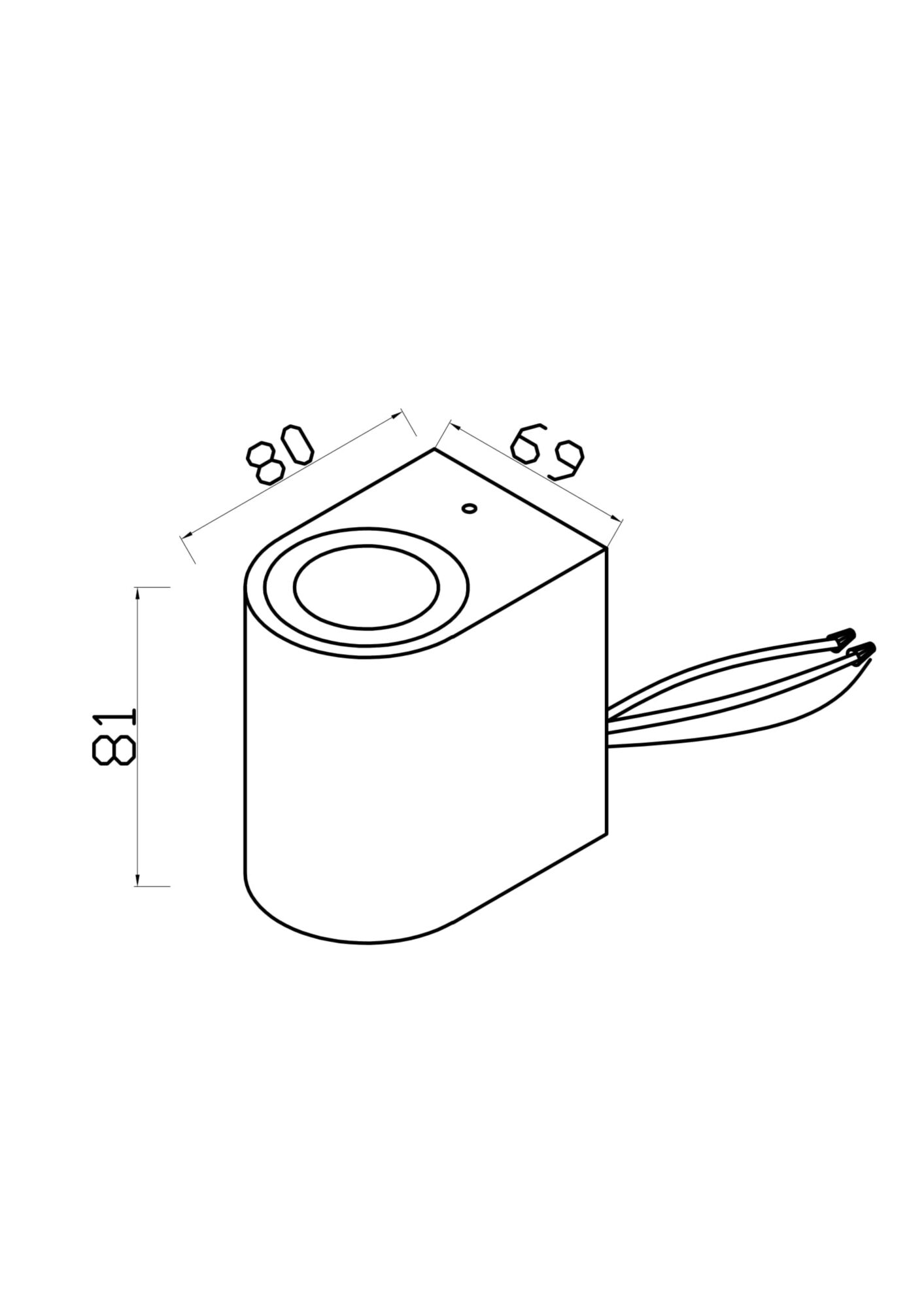 картинка Настенный светильник (бра) Outdoor O044WL-01B
