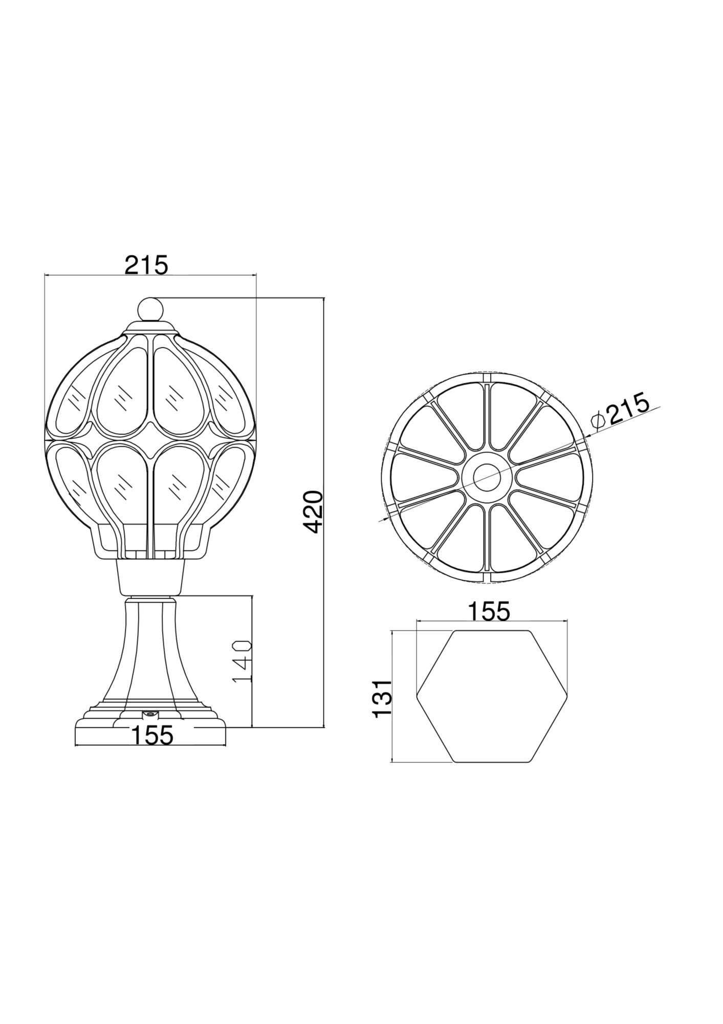 картинка Ландшафтный светильник Outdoor O024FL-01G