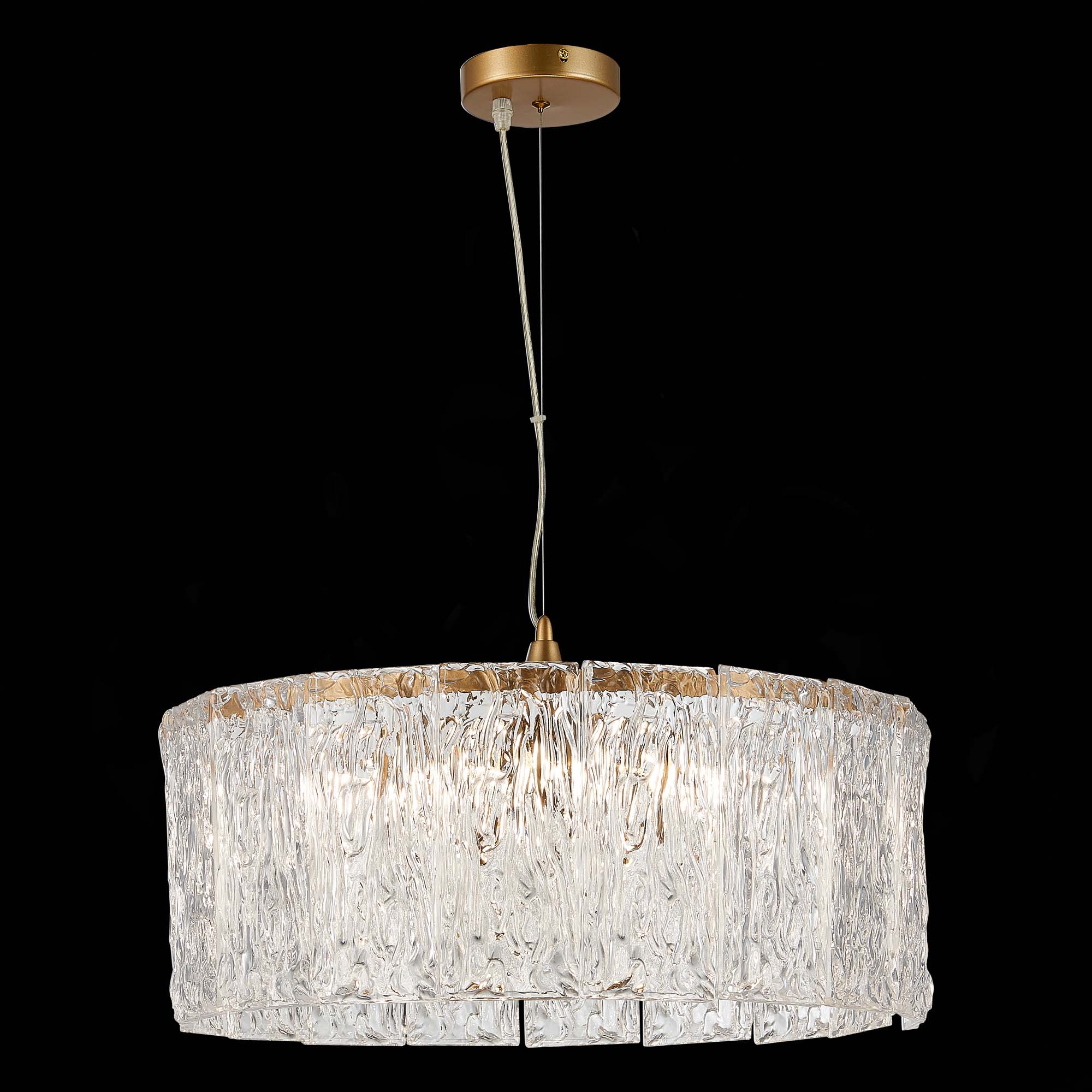 картинка SLE283203-06 Светильник подвесной Золотистый/Прозрачный E27 6*40W