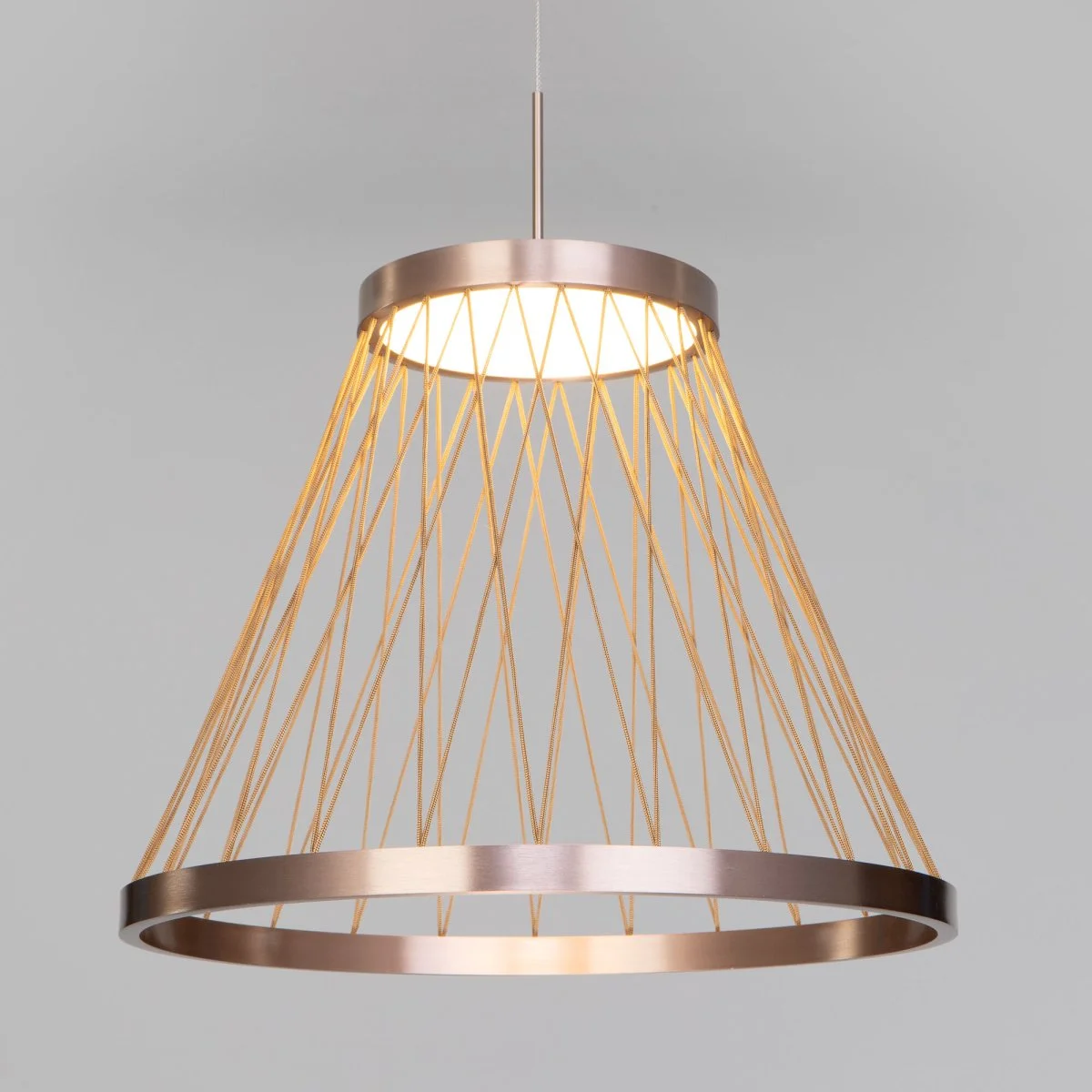 картинка Подвесной светодиодный светильник 40016/1 LED коричневый