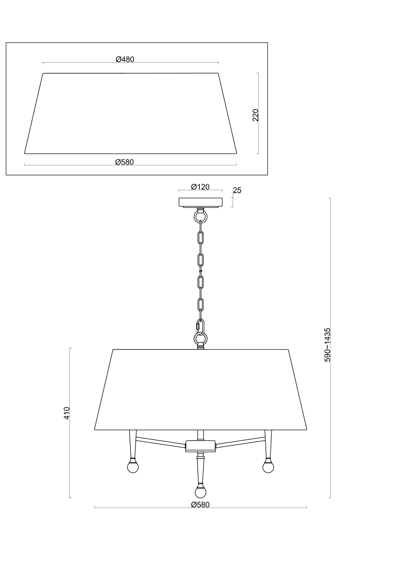 картинка Подвесной светильник Freya FR5190PL-05BS1