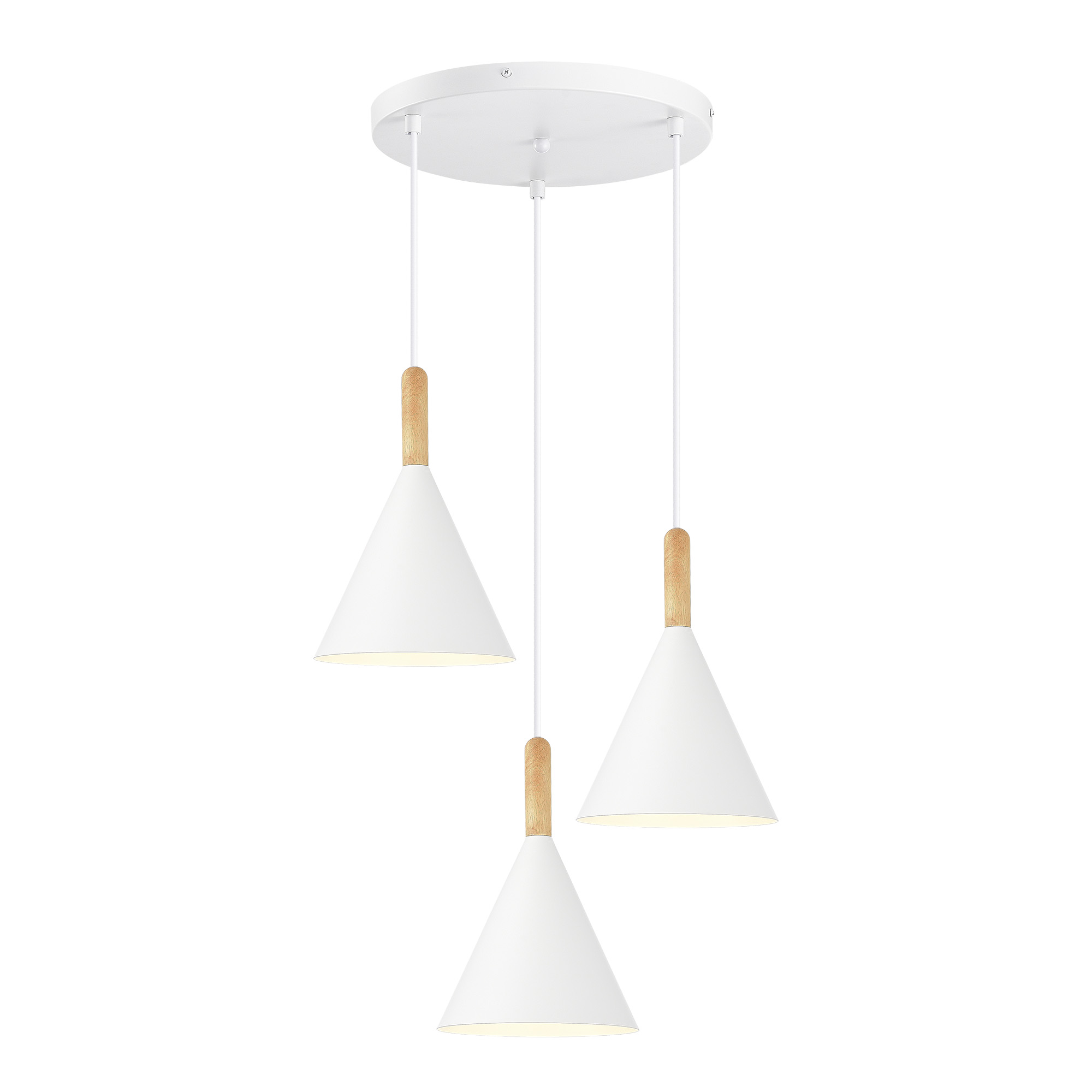 картинка SLE1255-513-03 Светильник подвесной Белый/Белый E27 3*40W